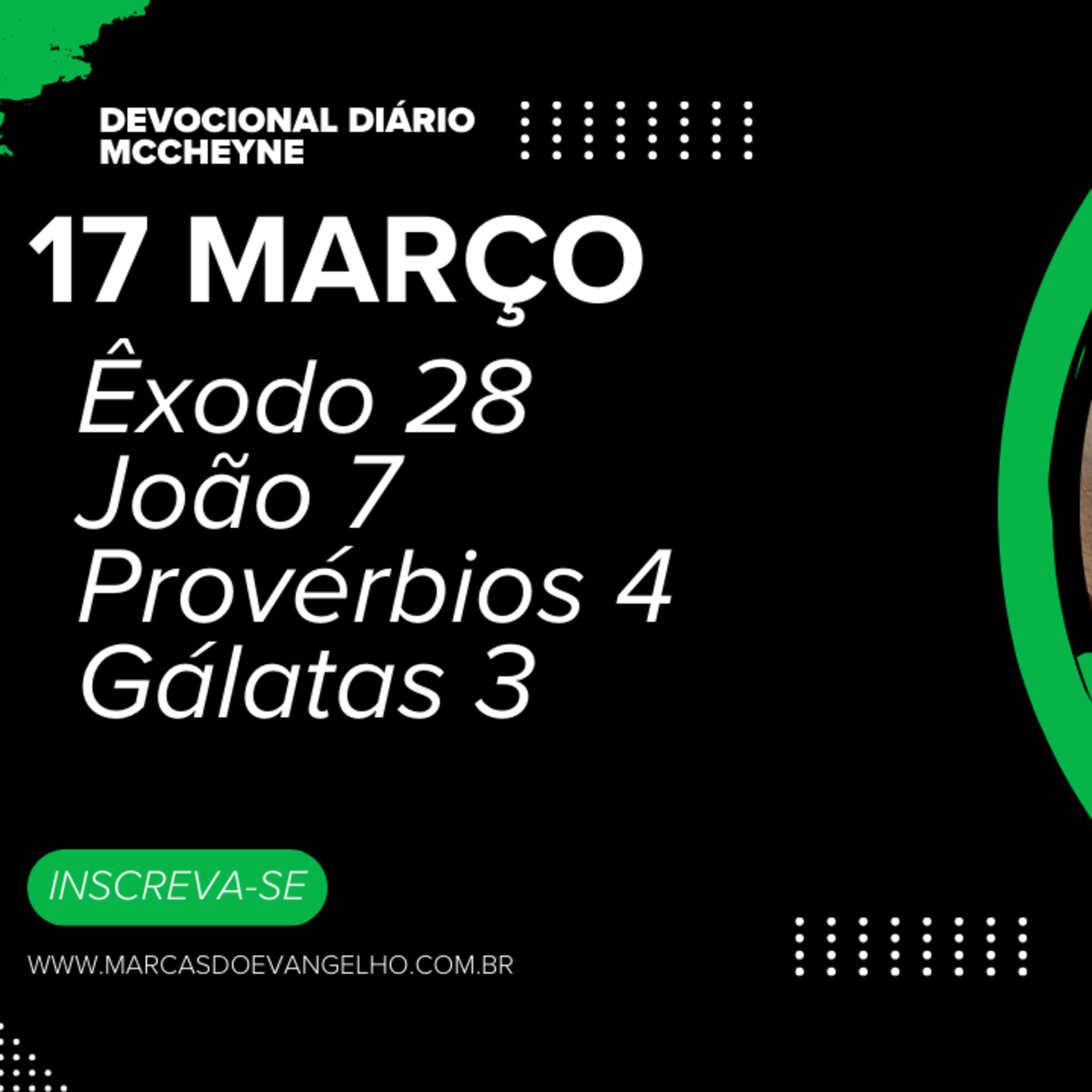 17 MARÇO - ÊXODO 28, JOÃO 7, PROVÉRBIOS 4, GÁLATAS 3 episode artwork
