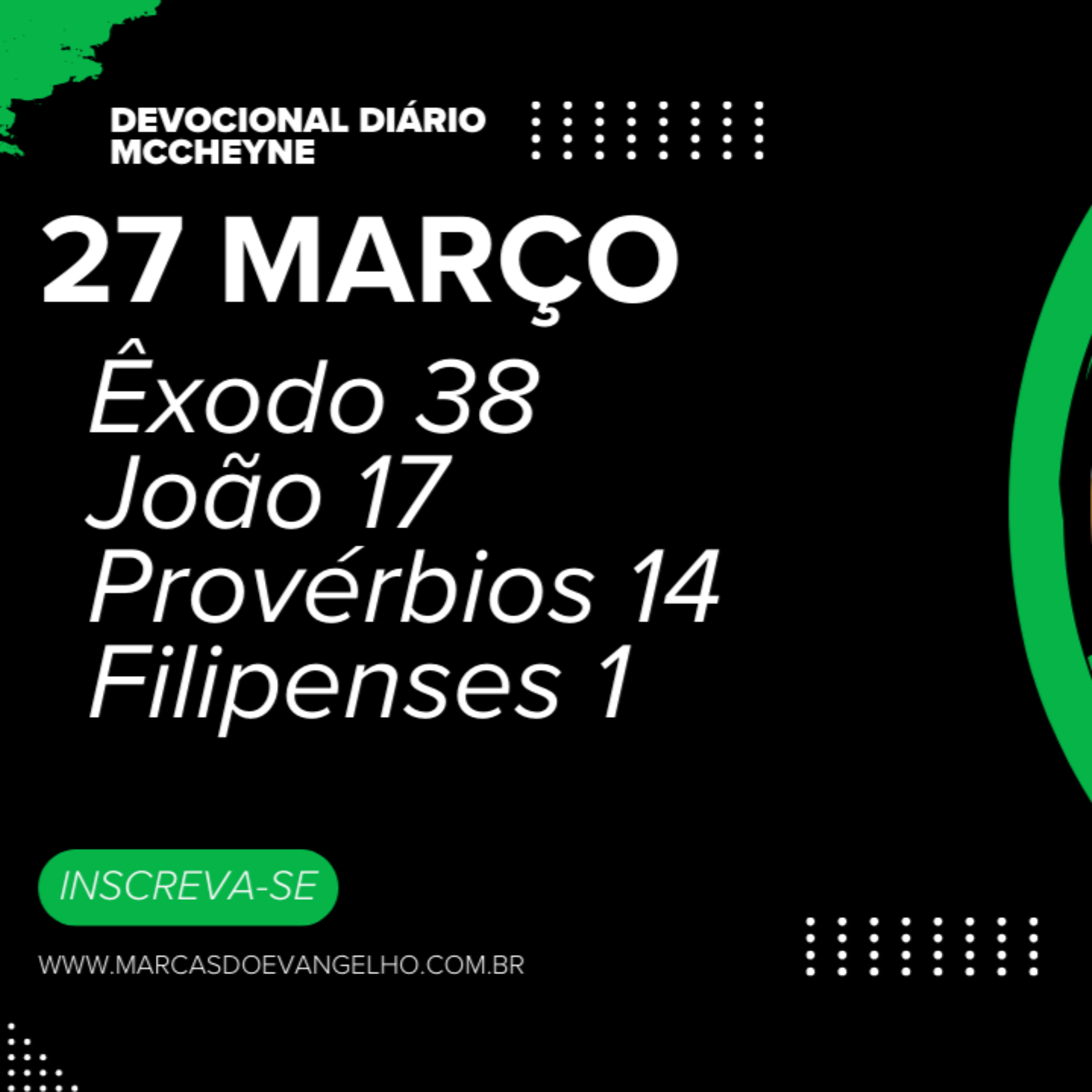 27 MARÇO - ÊXODO 38, JOÃO 17, PROVÉRBIOS 14, FILIPENSES 1 episode artwork