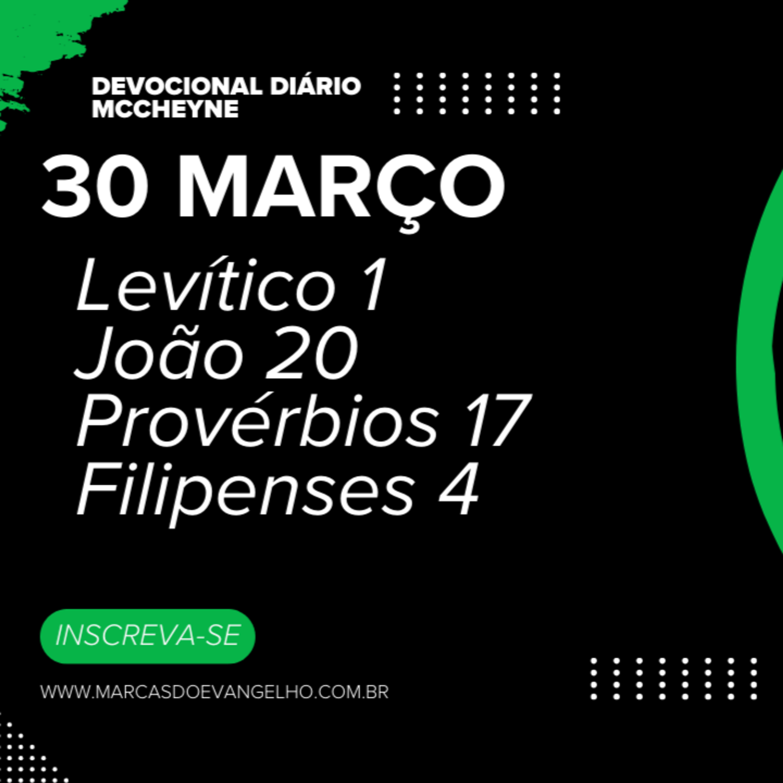 30 MARÇO - LEVÍTICOS 1, JOÃO 20, PROVÉRBIOS 17, FILIPENSES 4 episode artwork