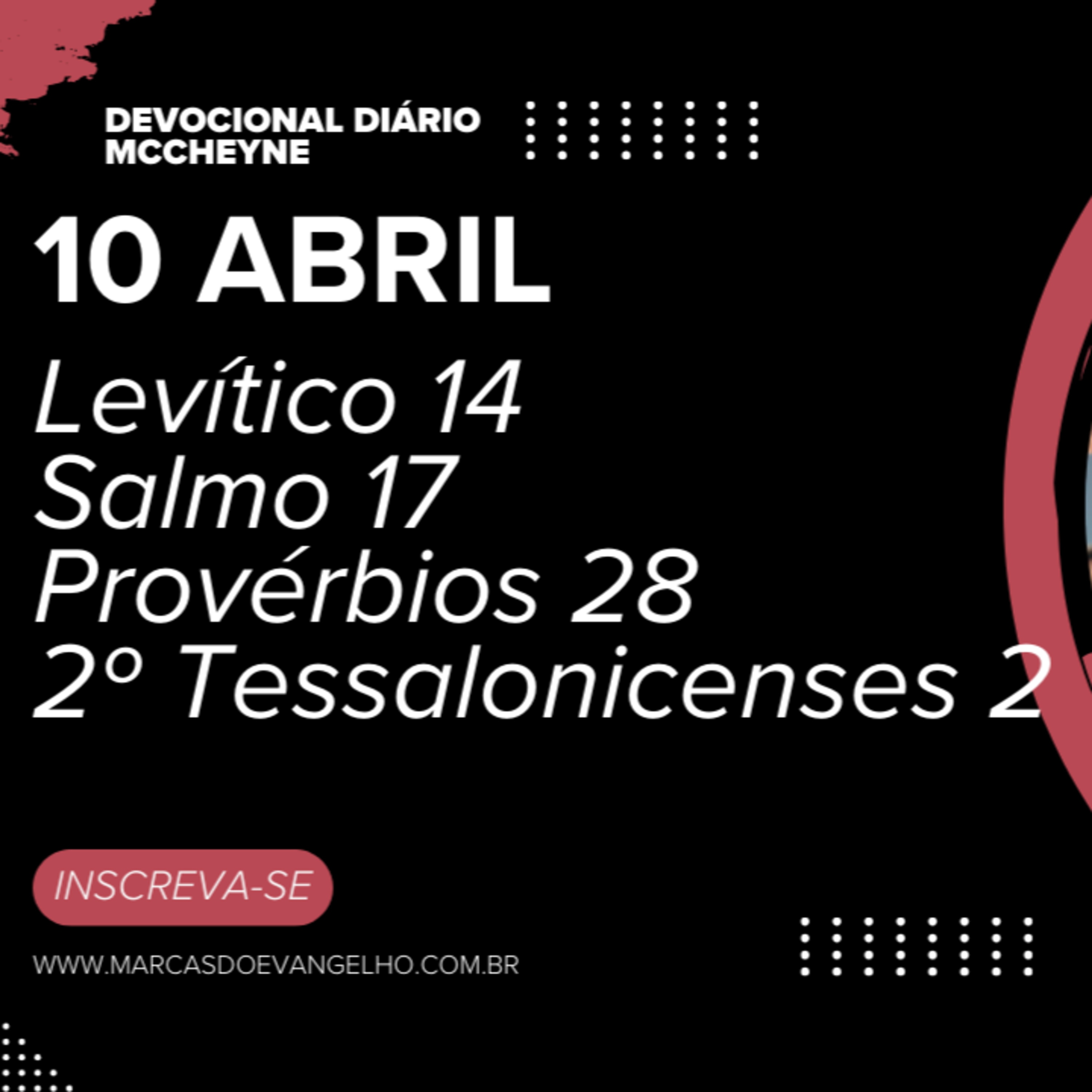 10 ABRIL - Levítico 14, Salmo 17, Provérbios 28, 2º Tessalonicenses 2 episode artwork