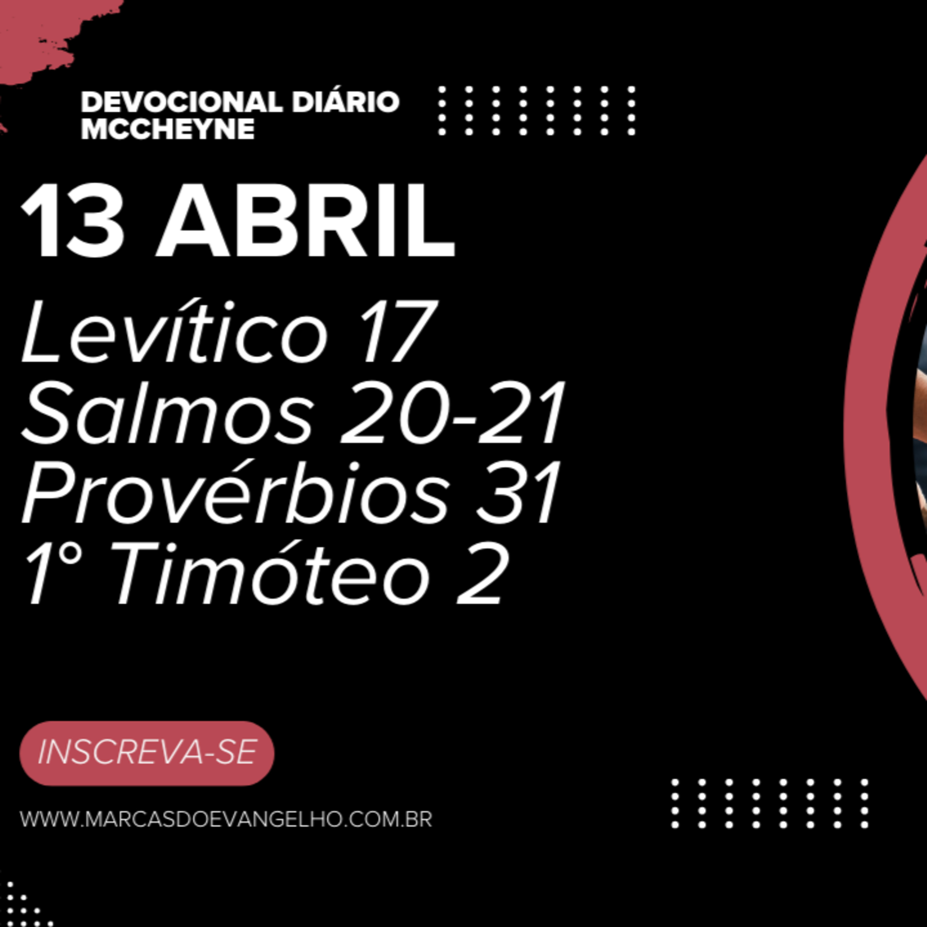 13 ABRIL - Levítico 17, Salmo 20–21, Provérbios 31, 1º Timóteo 2 episode artwork