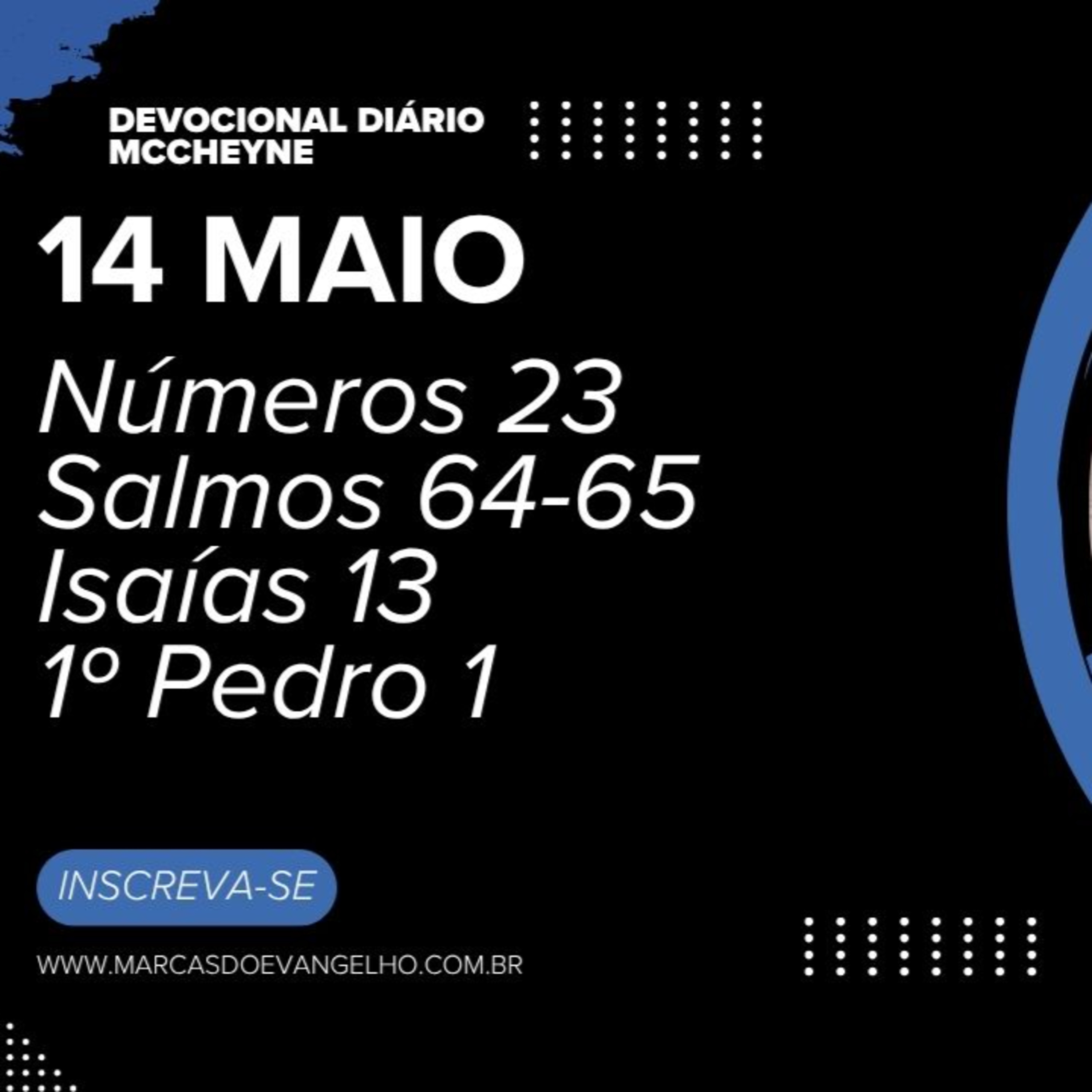 14 MAIO - Número 23, Salmo 64-65, Isaías 13, 1º Pedro 1 episode artwork