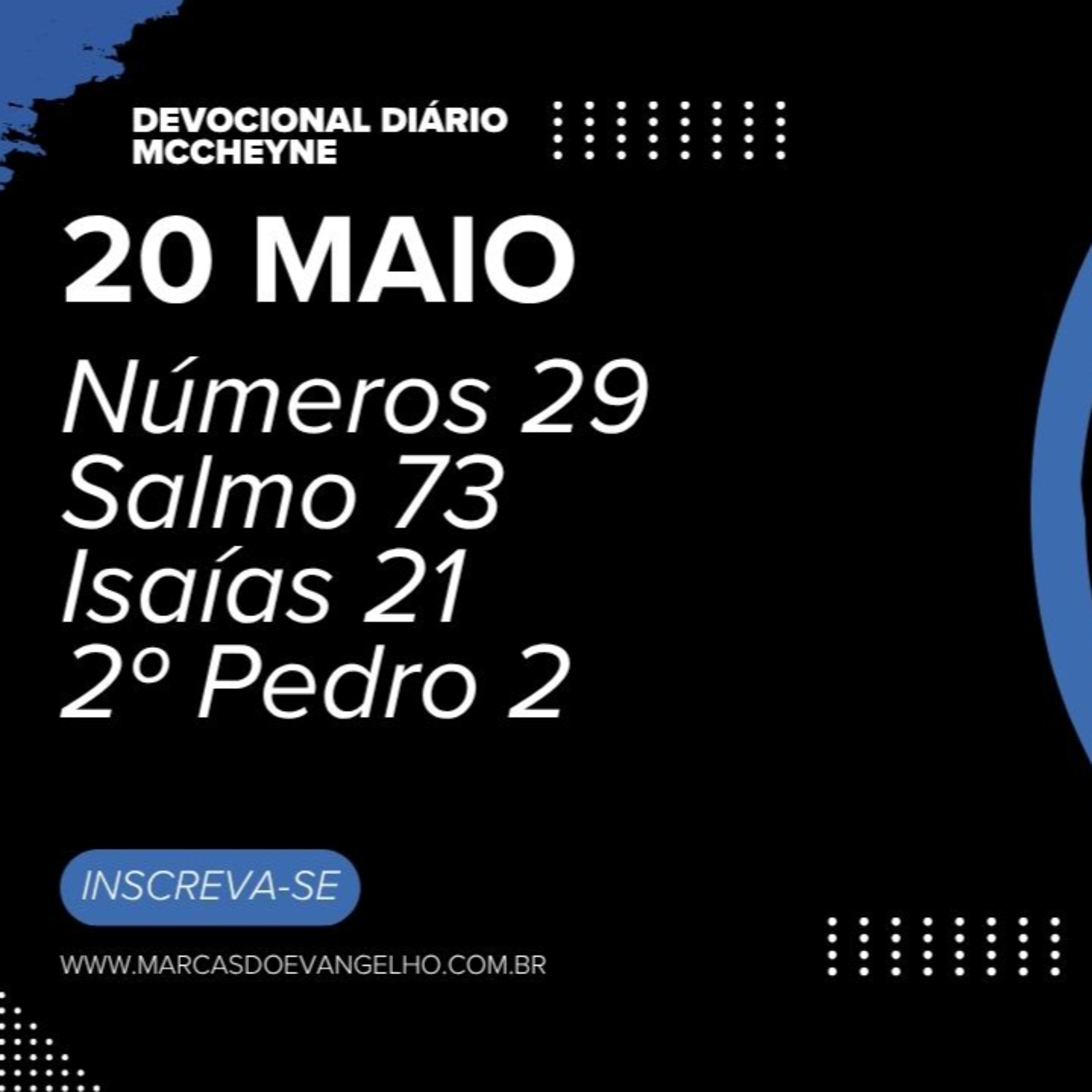 20 MAIO - Número 29, Salmo 73, Isaías 21, 2º Pedro 2 episode artwork