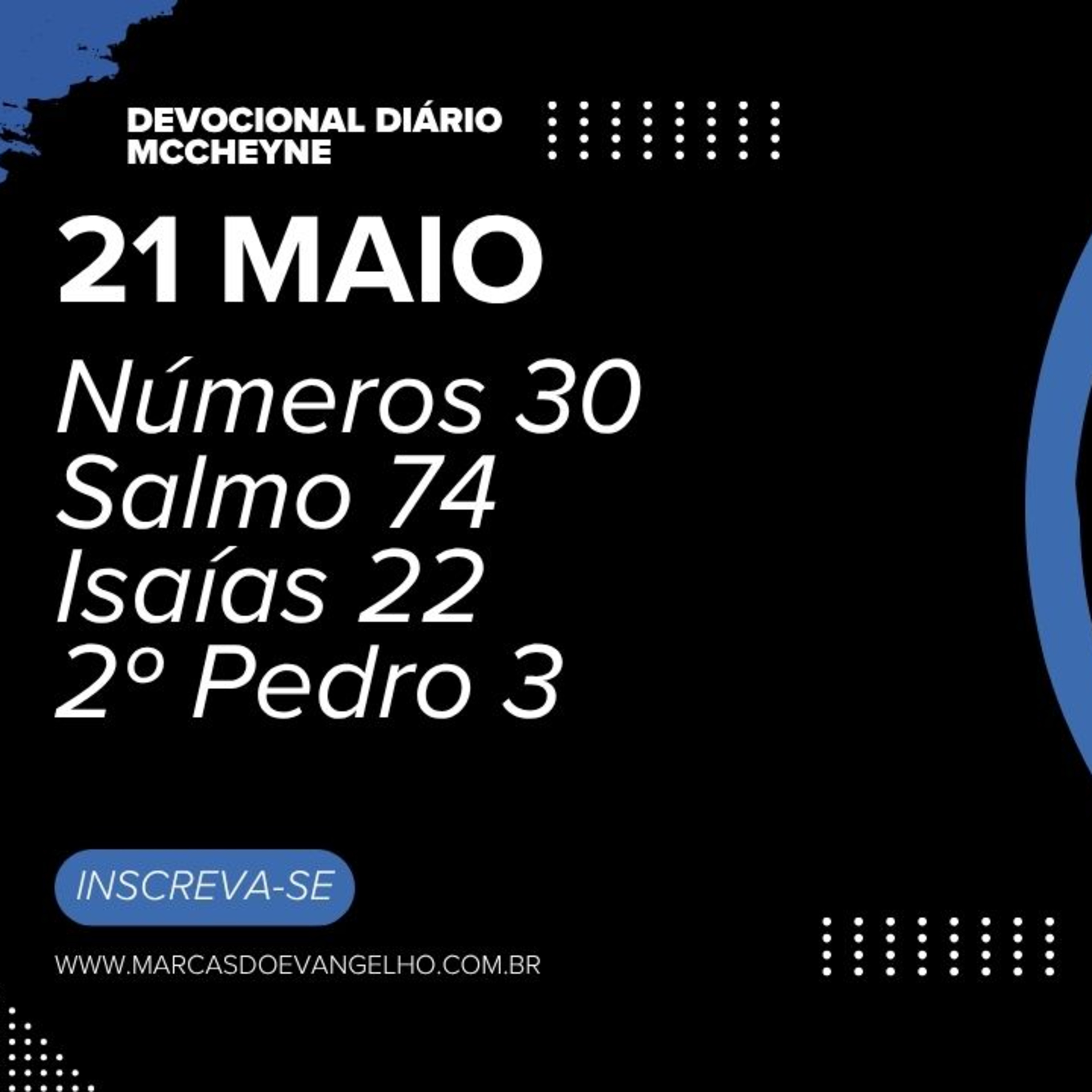 21 MAIO - Número 30, Salmo 74, Isaías 22, 2º Pedro 3 episode artwork