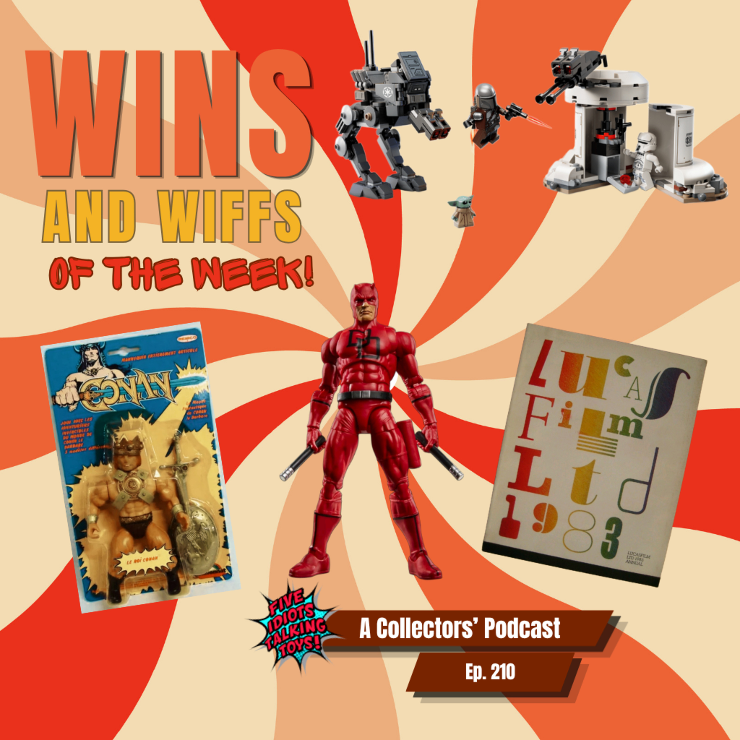 RARE Lucasfilm Ephemera! LEGO AT-RT! Secret Wars Daredevil! Remco Conan the King!! Ep. 210 episode artwork