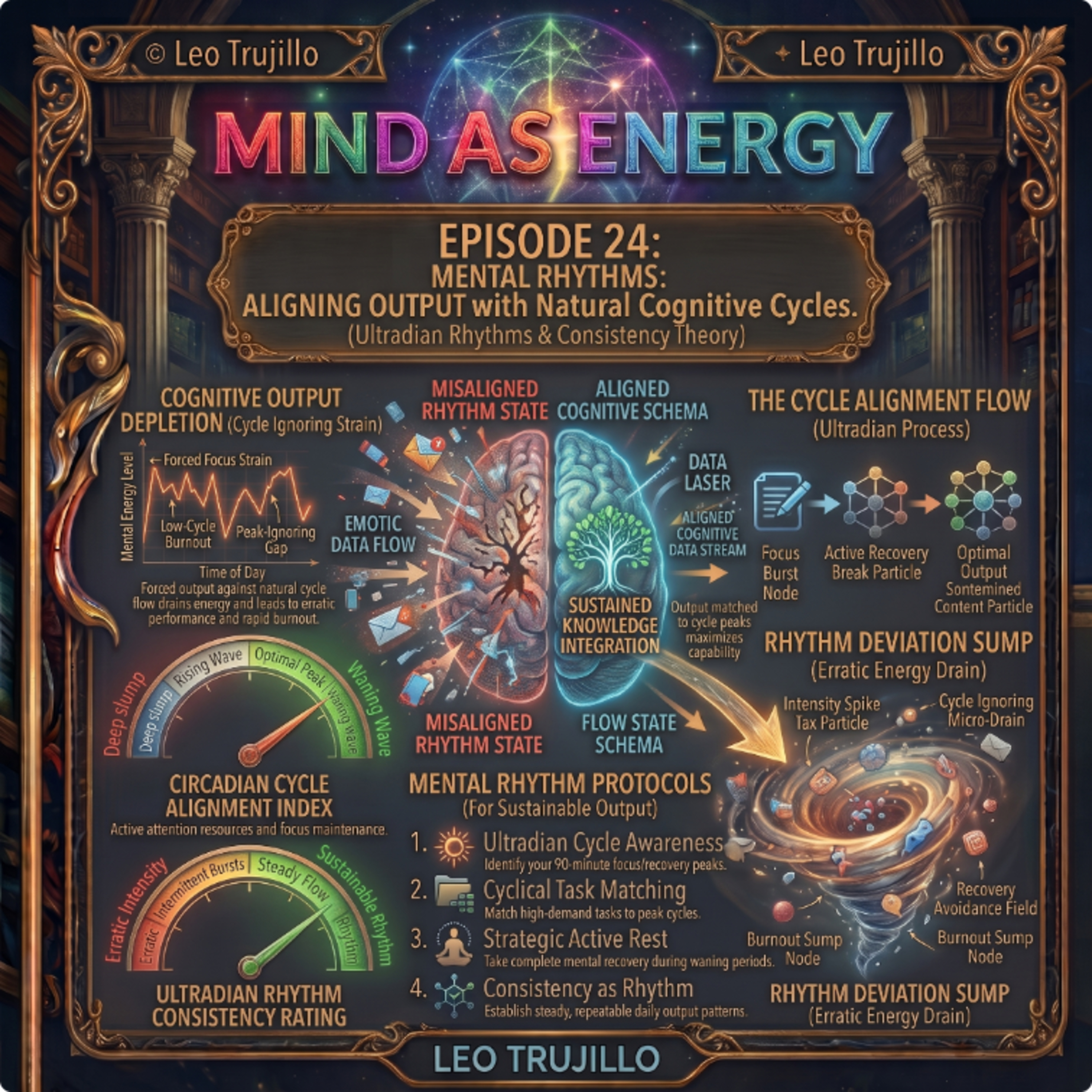 Mind As Energy: E24-Mental Rhythms: Aligning Output with Natural Cognitive Cycles episode artwork