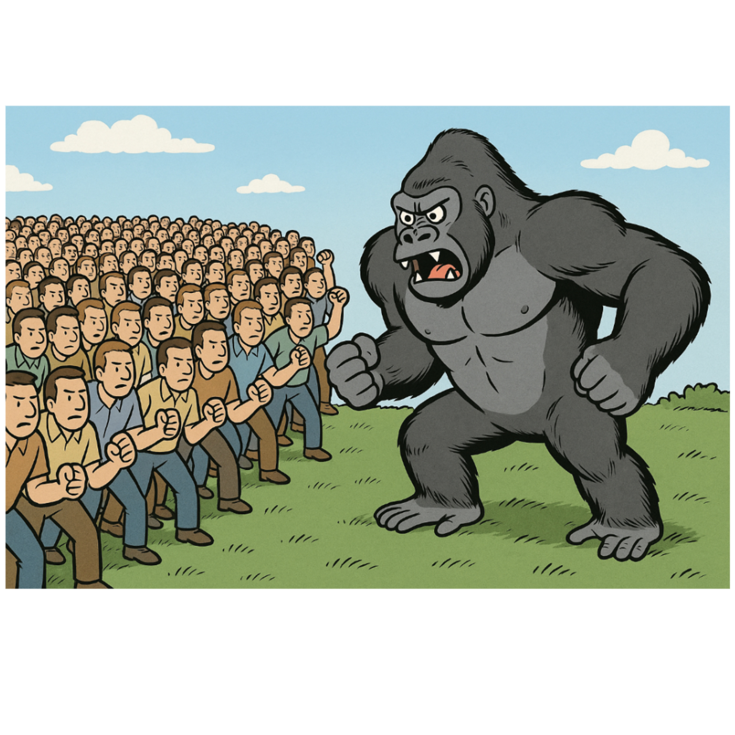 100men Vs 1gorilla  episode artwork
