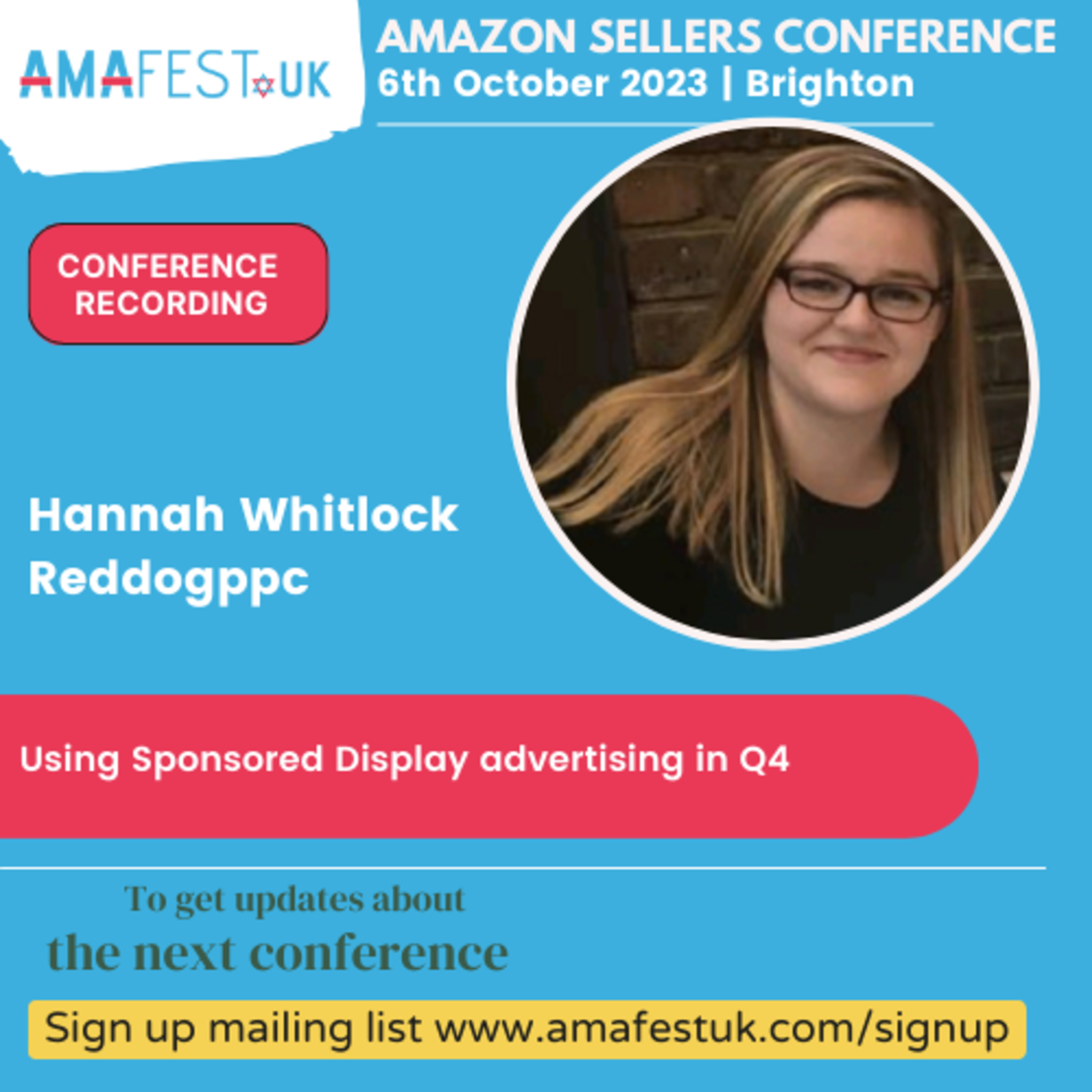 #AmafestUK - Using Sponsored Display advertising in Q4 episode artwork