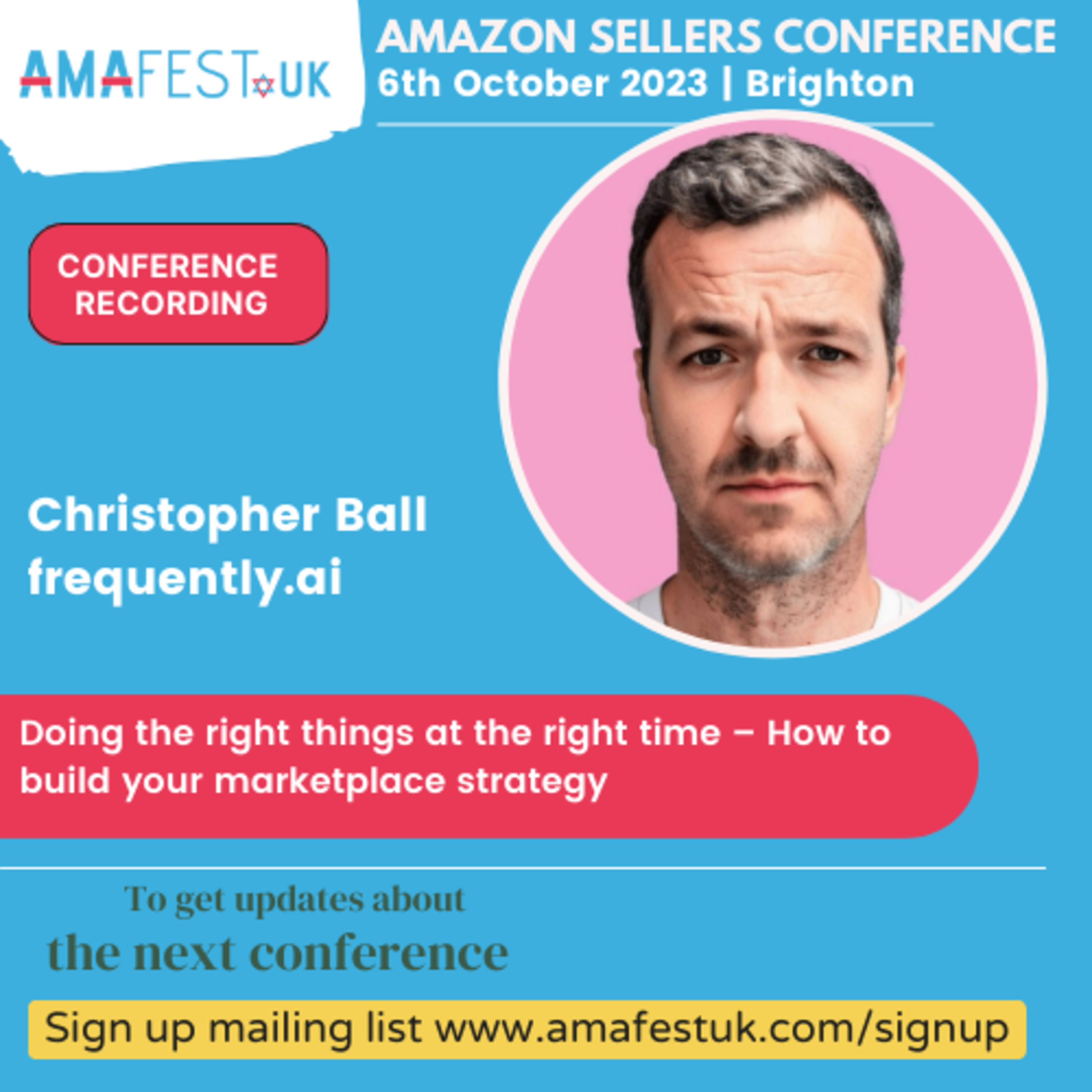 #AmafestUK - Doing the right things at the right time – How to build your marketplace strategy episode artwork