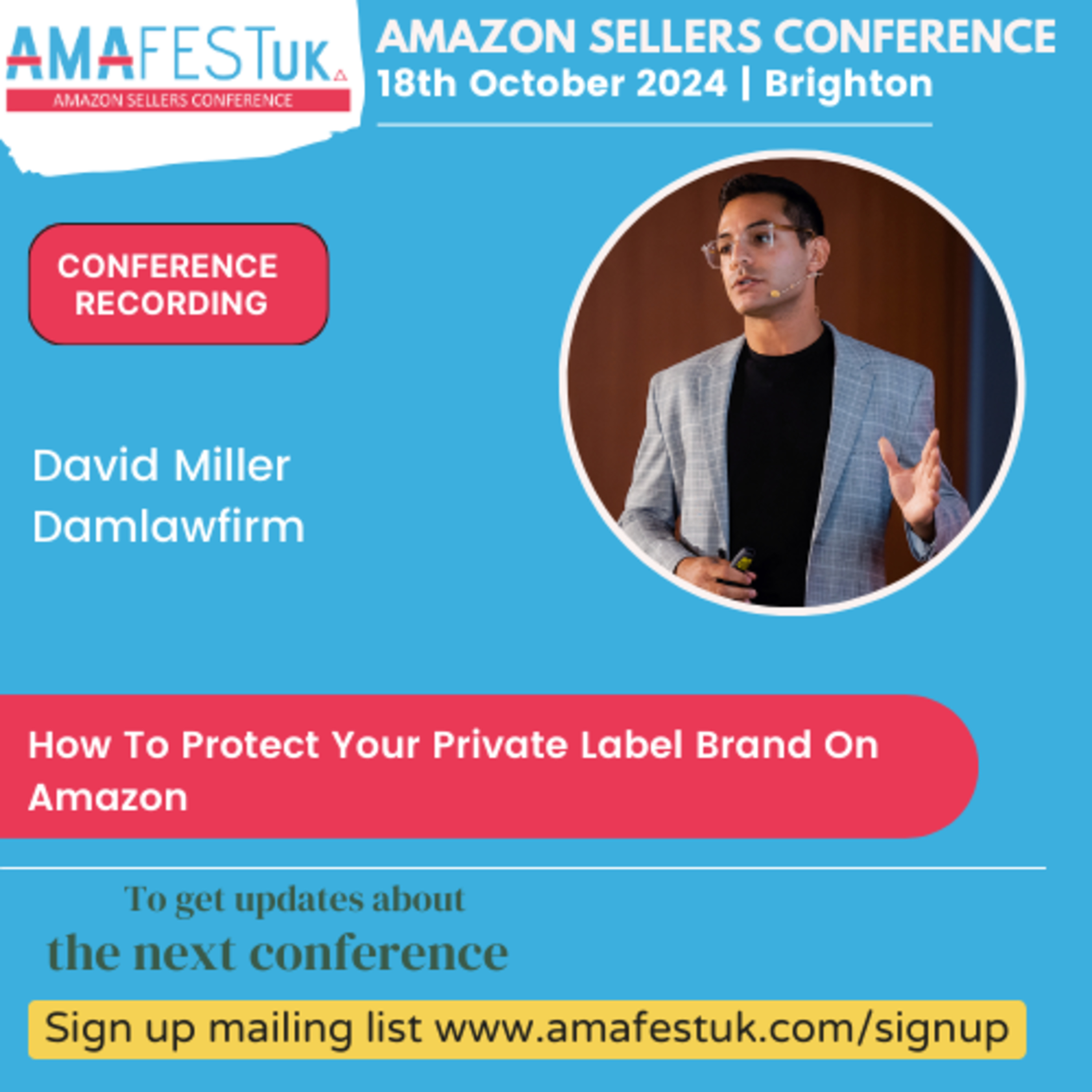 AmafestUK 2024 | How To Protect Your Private Label Brand On Amazon episode artwork