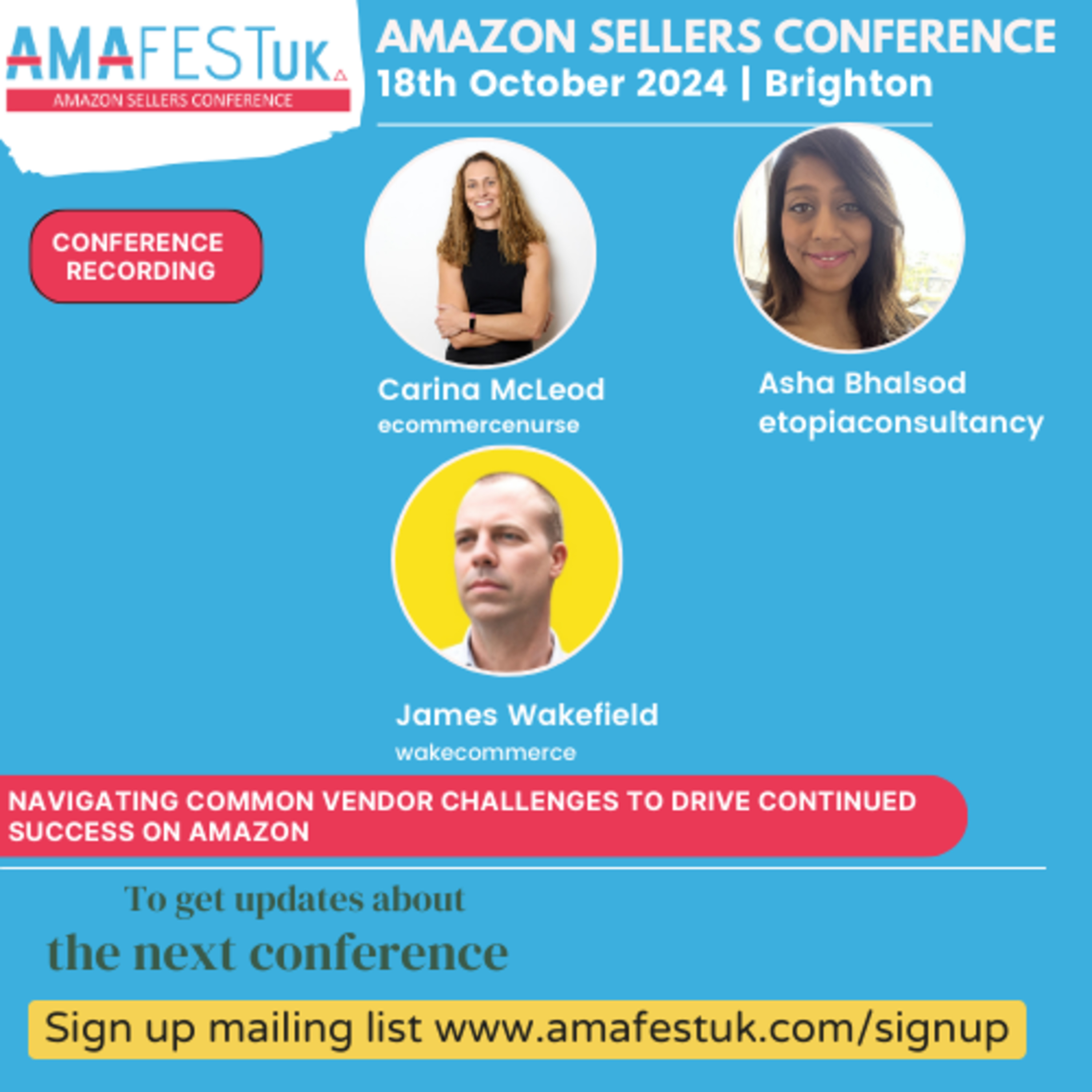 AmafestUK 2024 | Navigating Common Vendor Challenges to Drive Continued Success on Amazon episode artwork