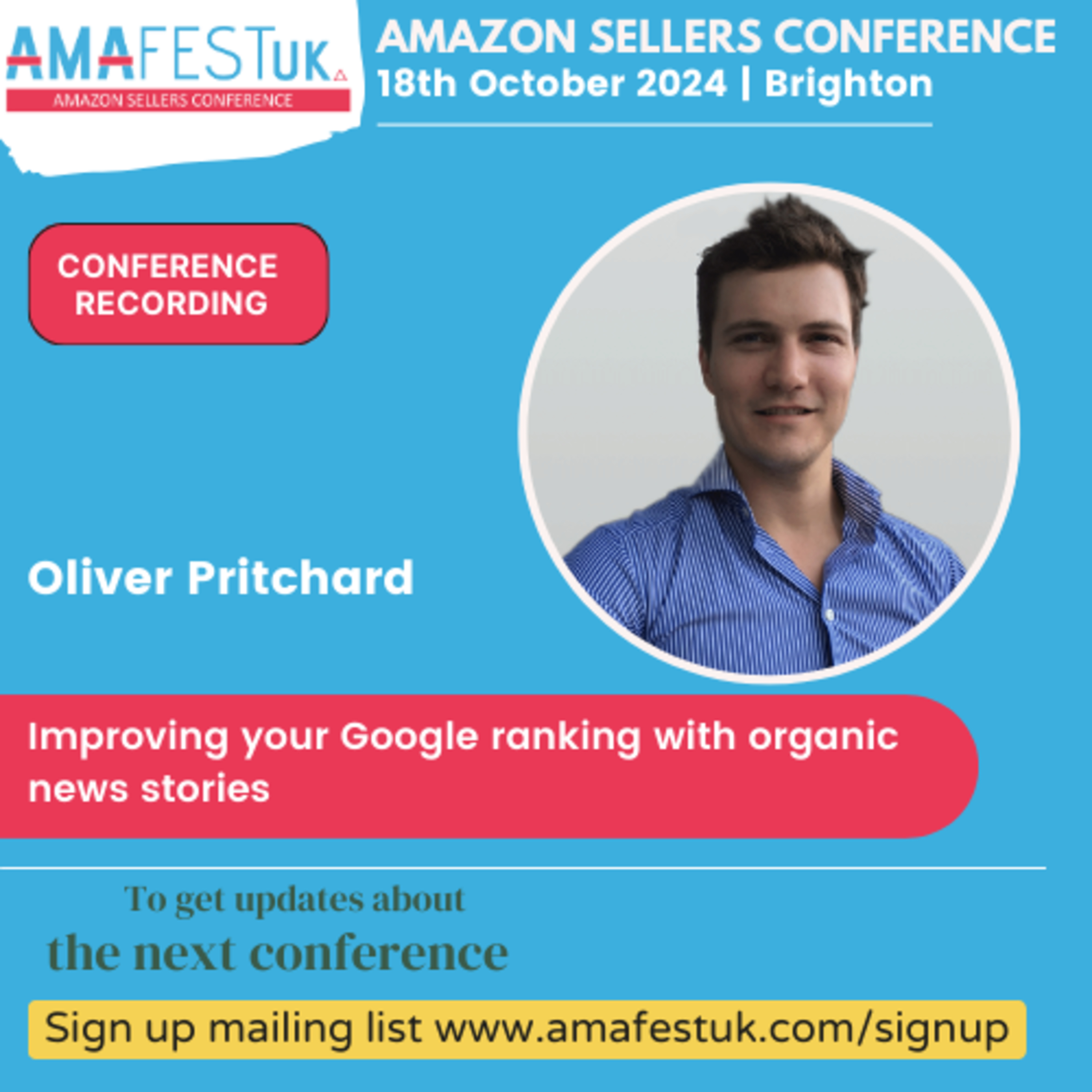 AmafestUK 2024 |Improving your Google ranking with organic news stories episode artwork