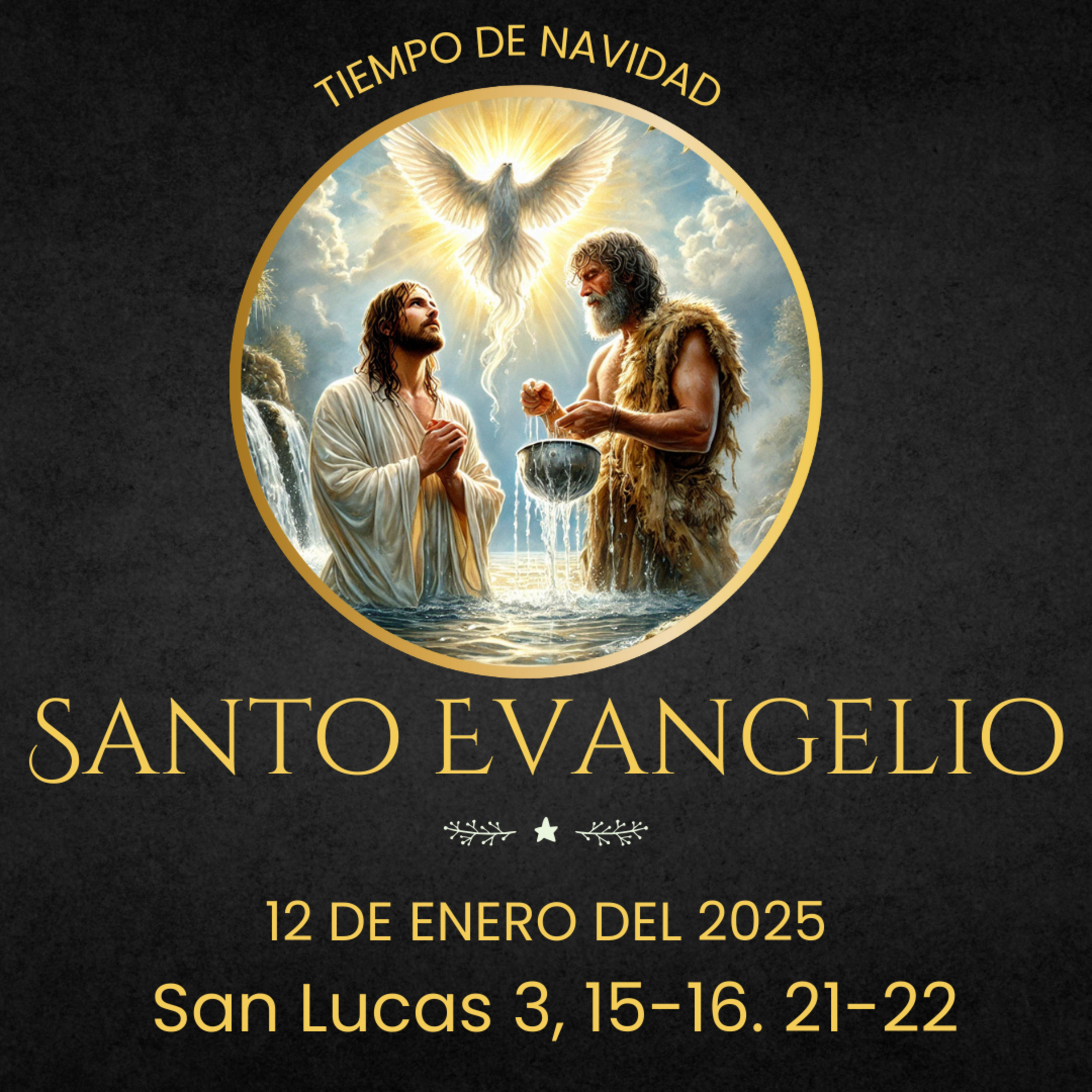 Evangelio del 12 de enero del 2025 aegún 3, 15-16.21-22 episode artwork