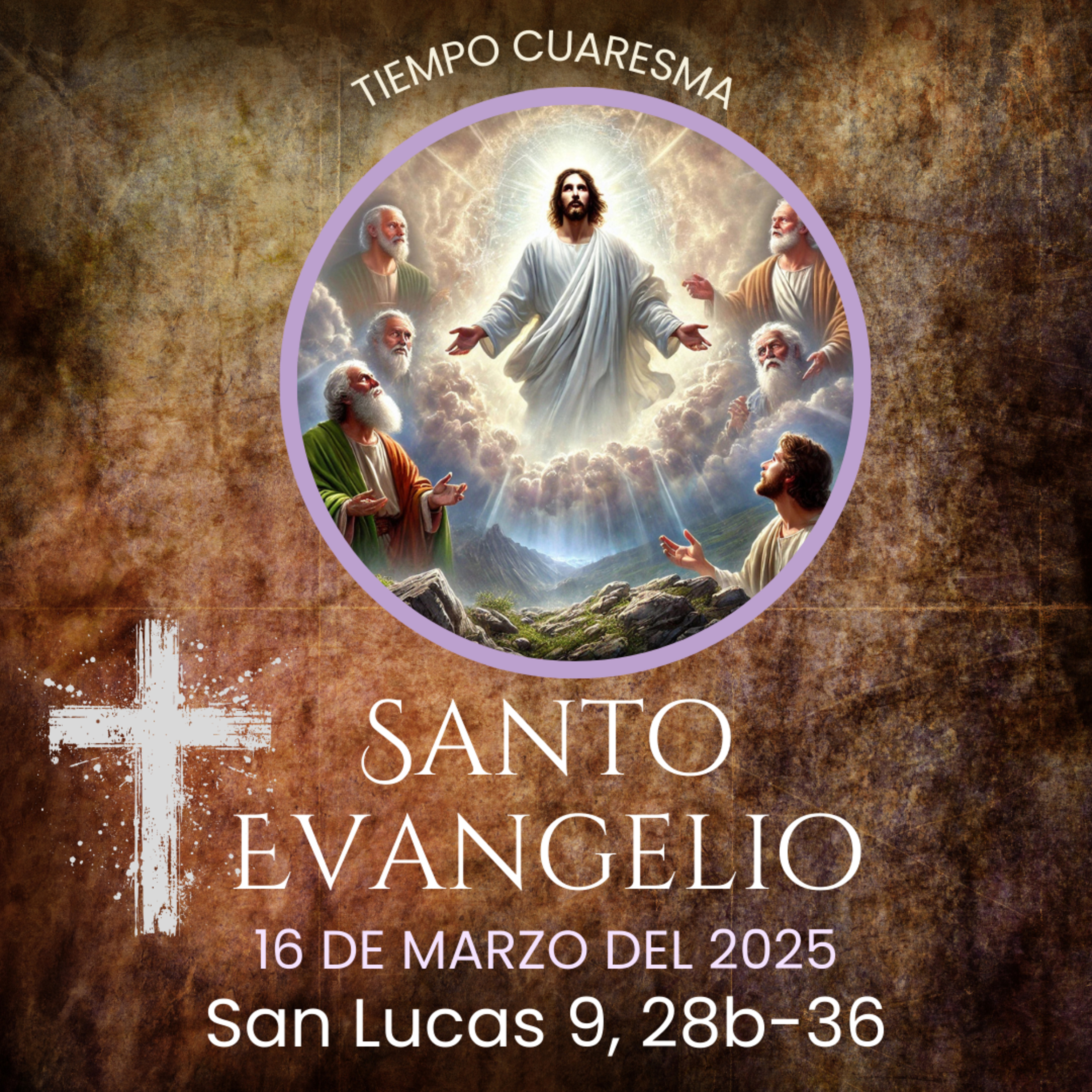 Evangelio del 16 de marzo del 2025 según Lucas 9, 28b-36 episode artwork