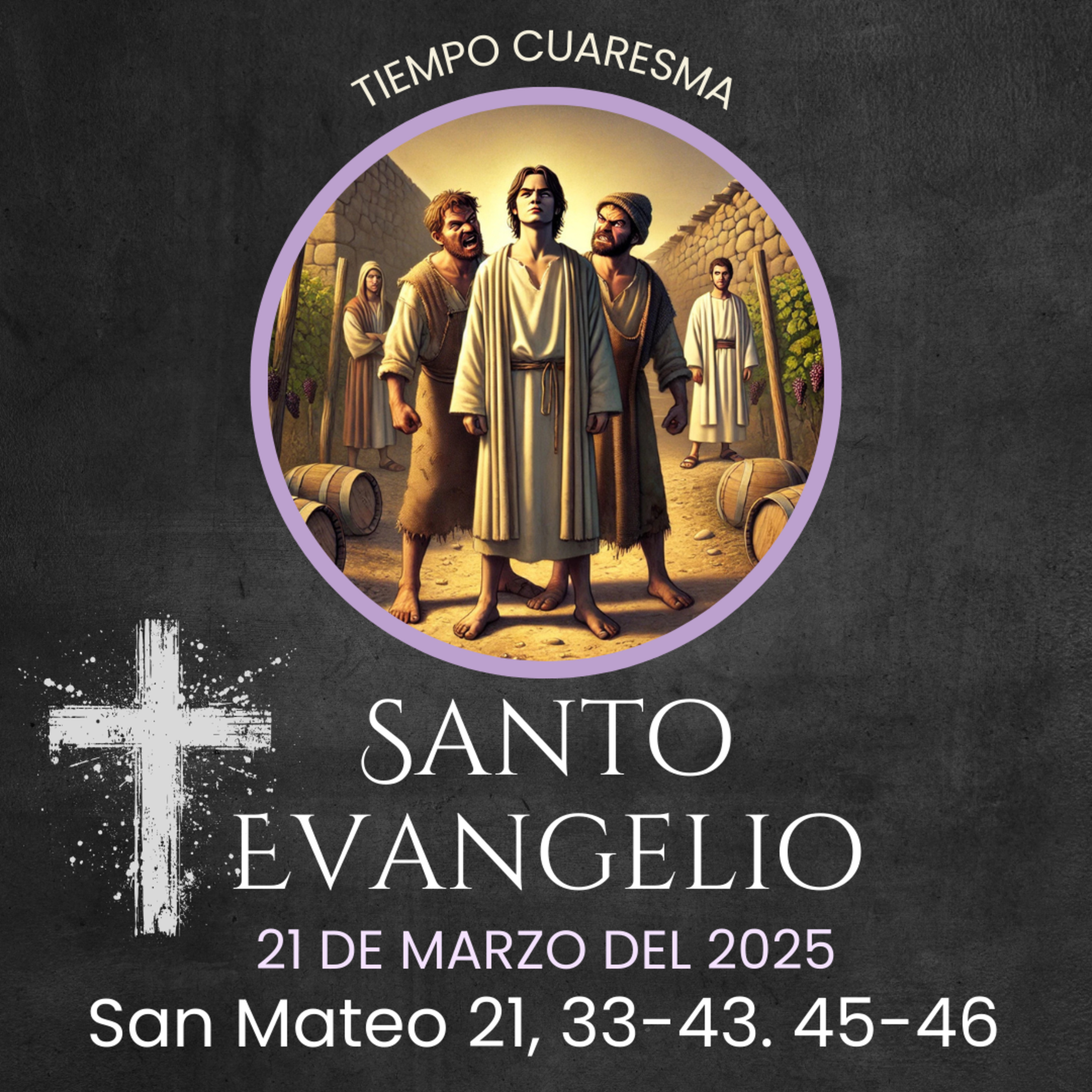 Evangelio del 21 de marzo del 2025 según Mateo 21, 33-43. 45-46 episode artwork