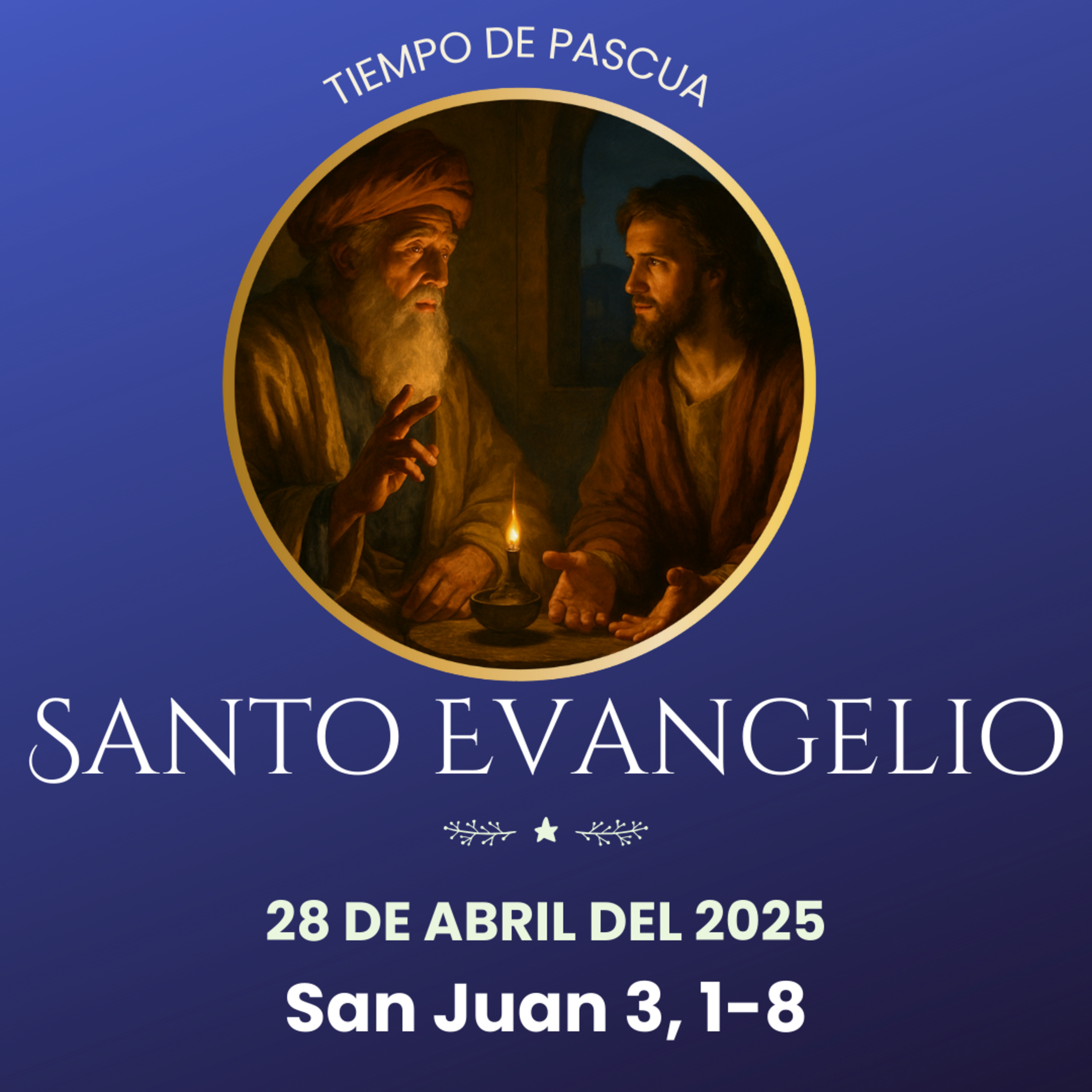 Evangelio del 28 de abril del 2025 según San Juan 3, 1-8 episode artwork