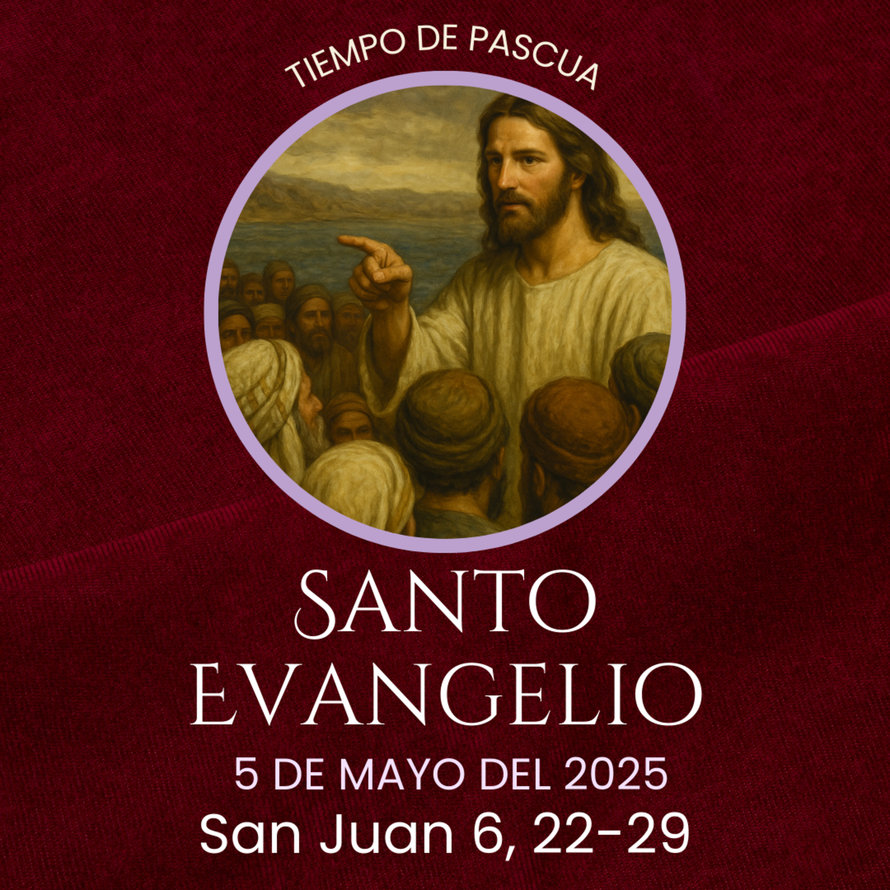 Evangelio del 5 de mayo del 2025 según san Juan 6, 22-29 episode artwork