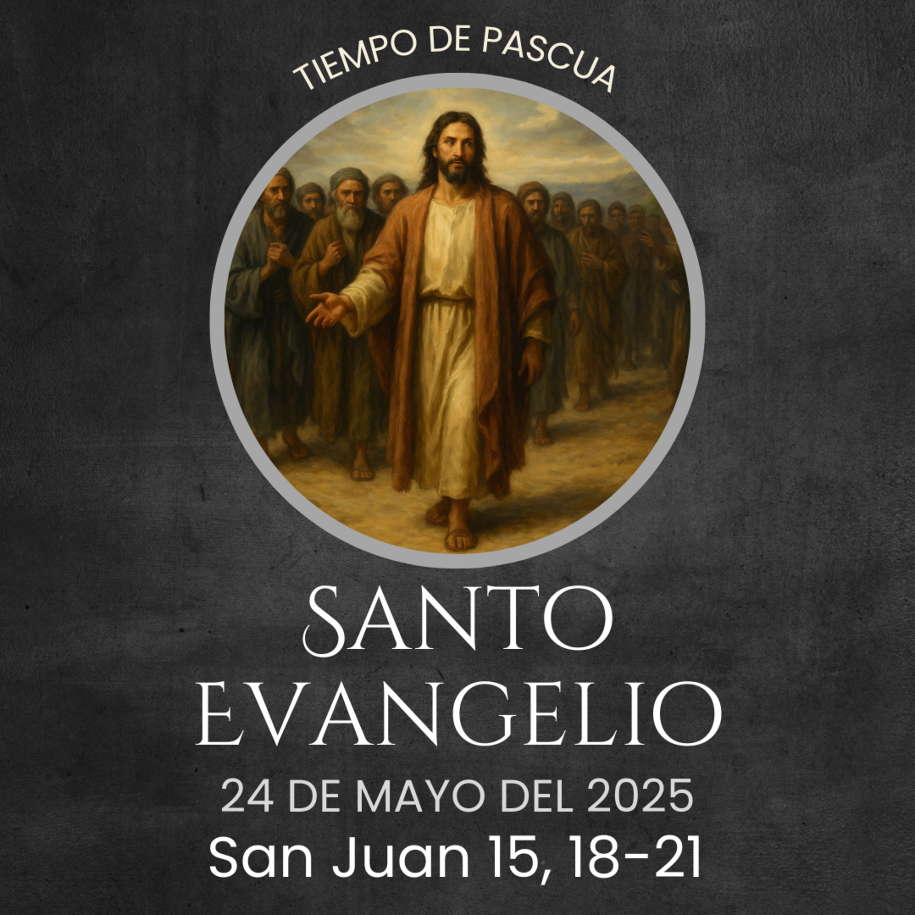 Evangelio del 24 de mayo del 2025 según san Juan 15, 18-21 episode artwork