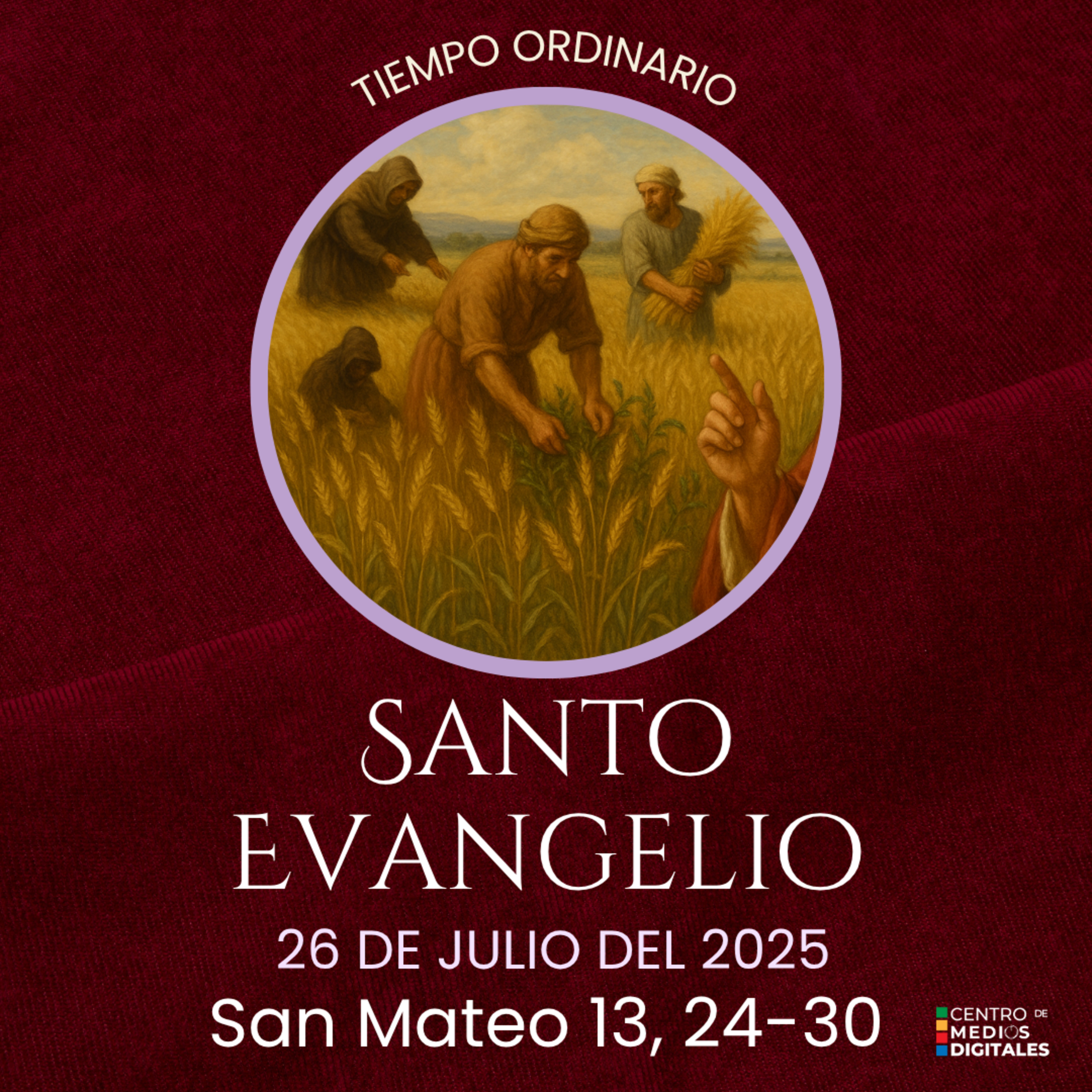 Evangelio del 26 de julio del 2025 según san Mateo 13, 24-30 episode artwork