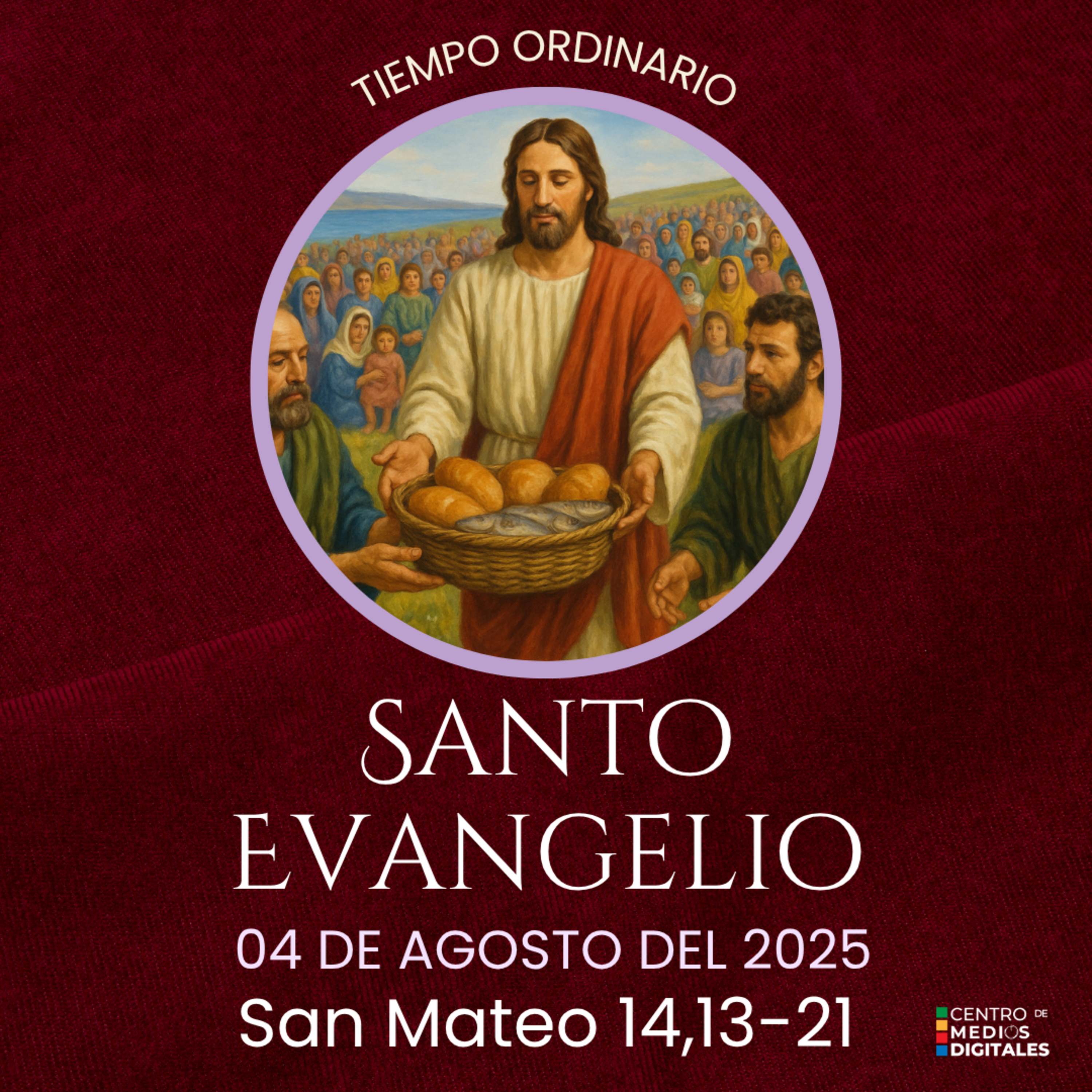 Evangelio del 4 de agosto del 2025 según san Mateo 14, 13-21 episode artwork
