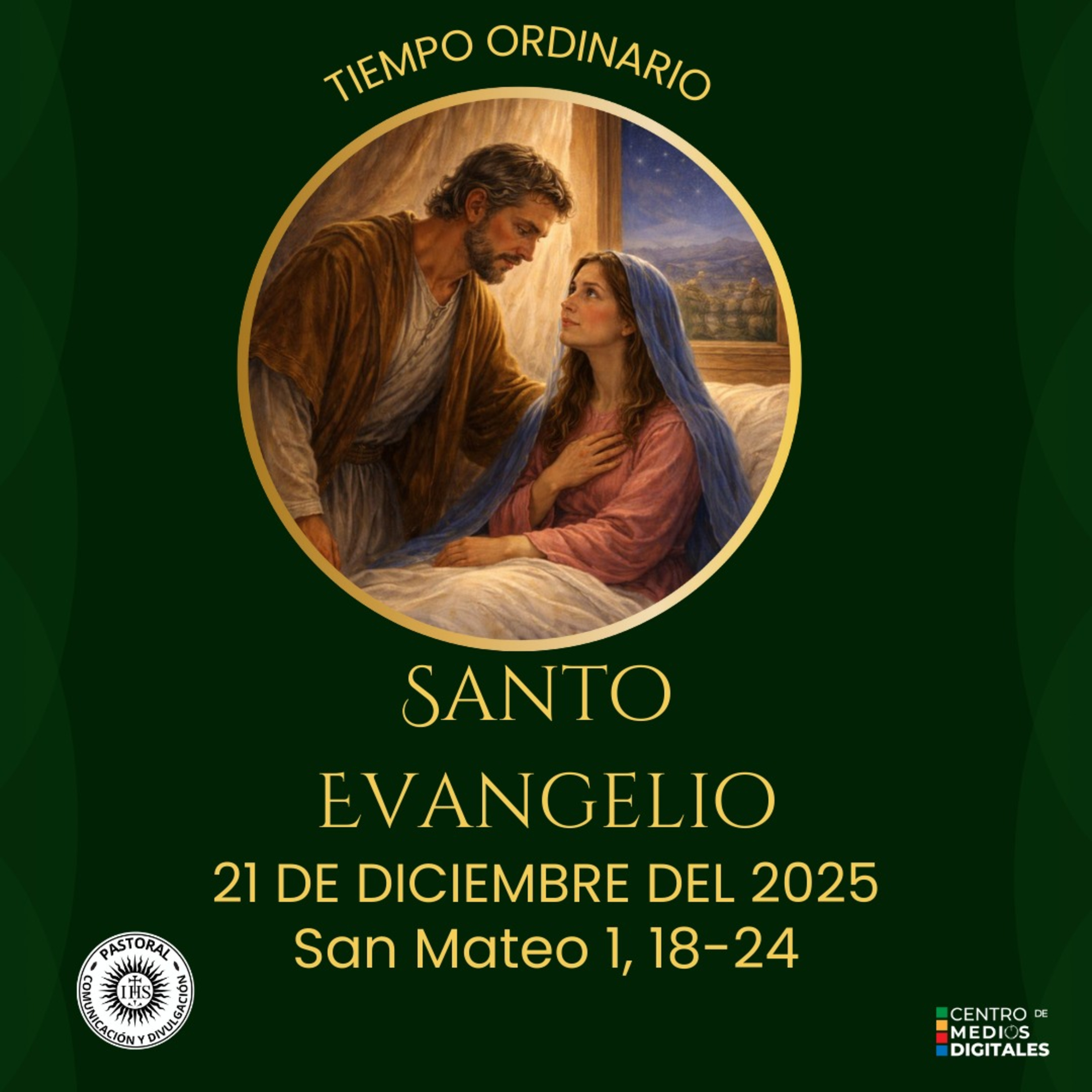 Evangelio del 21 de diciembre del 2025 según san Mateo 1, 18-24 episode artwork
