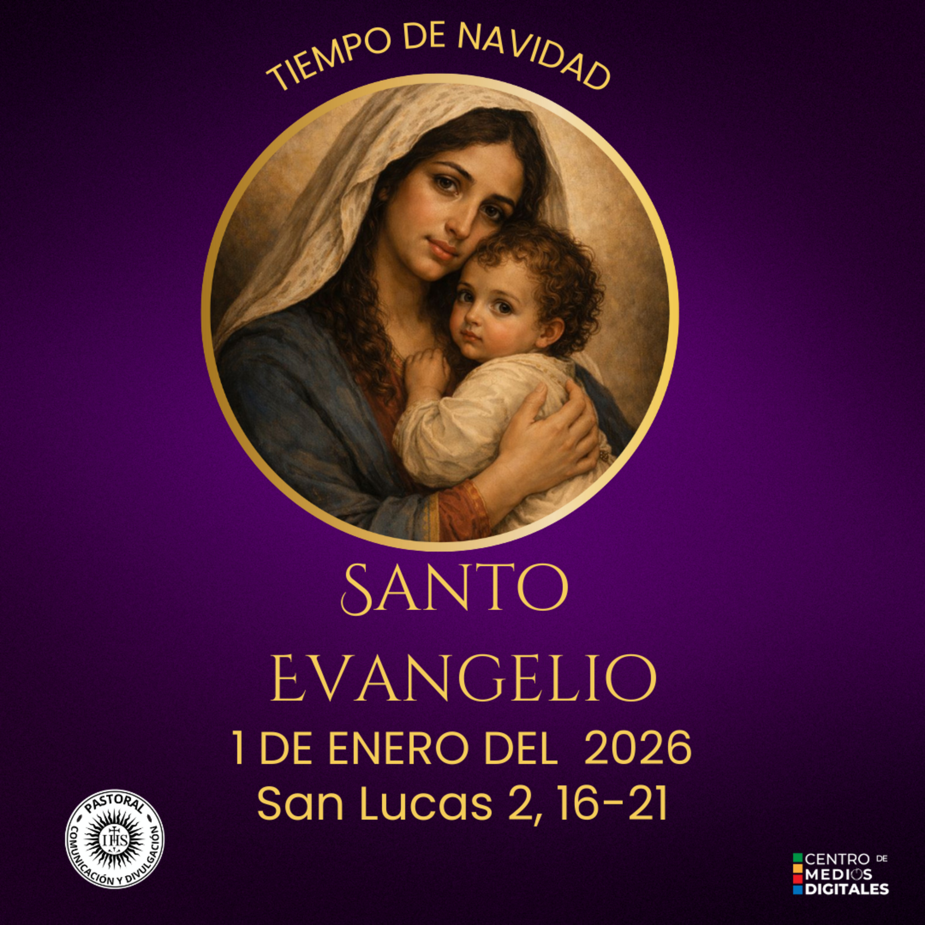 Evangelio del 1 de enero del 2026 según san Lucas 2, 16-21 episode artwork
