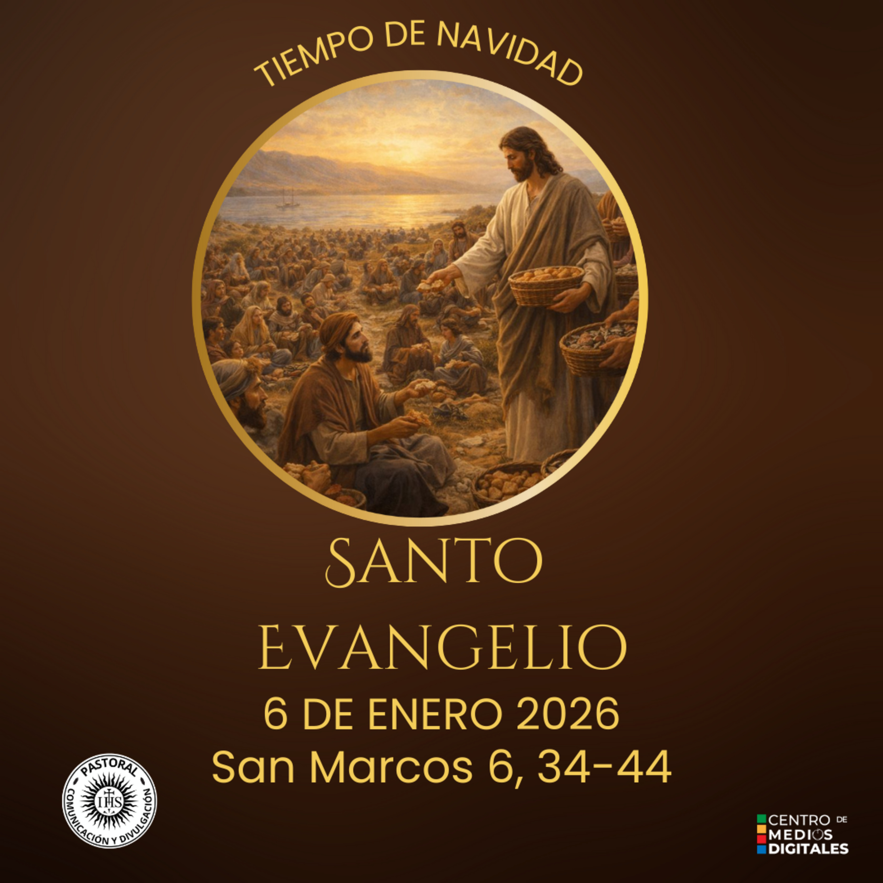  Evangelio del 6 de enero del 2026 según san Marcos 6, 34-44 episode artwork