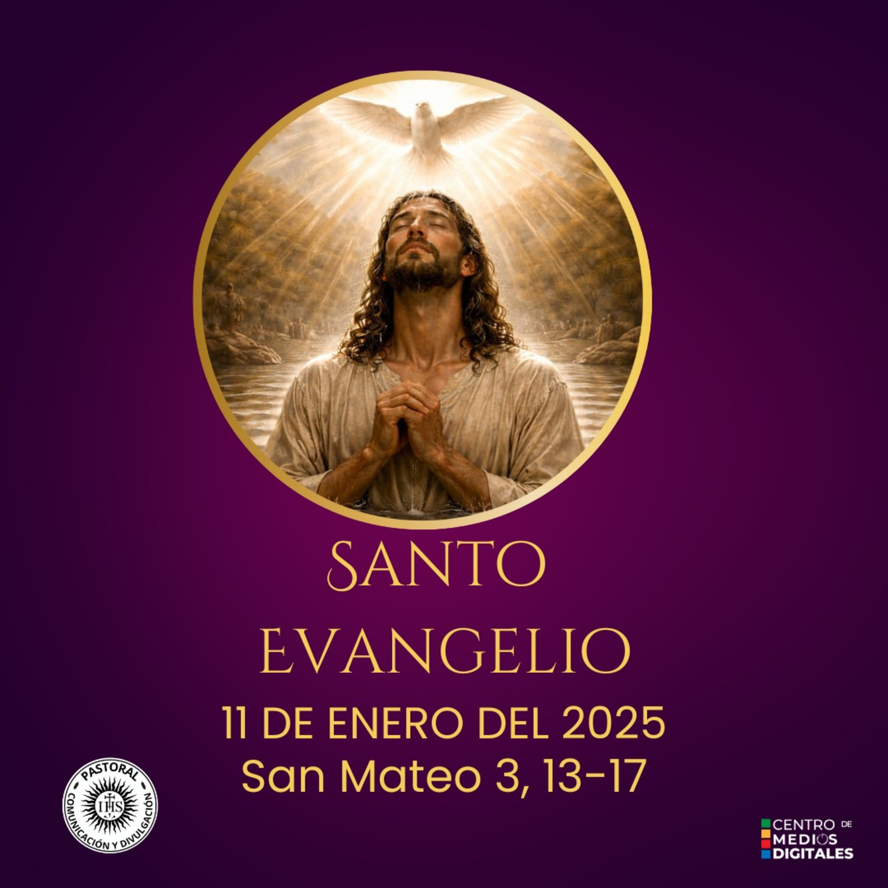 Evangelio del 11 de enero del 2026 según san Mateo 3, 13-17 episode artwork