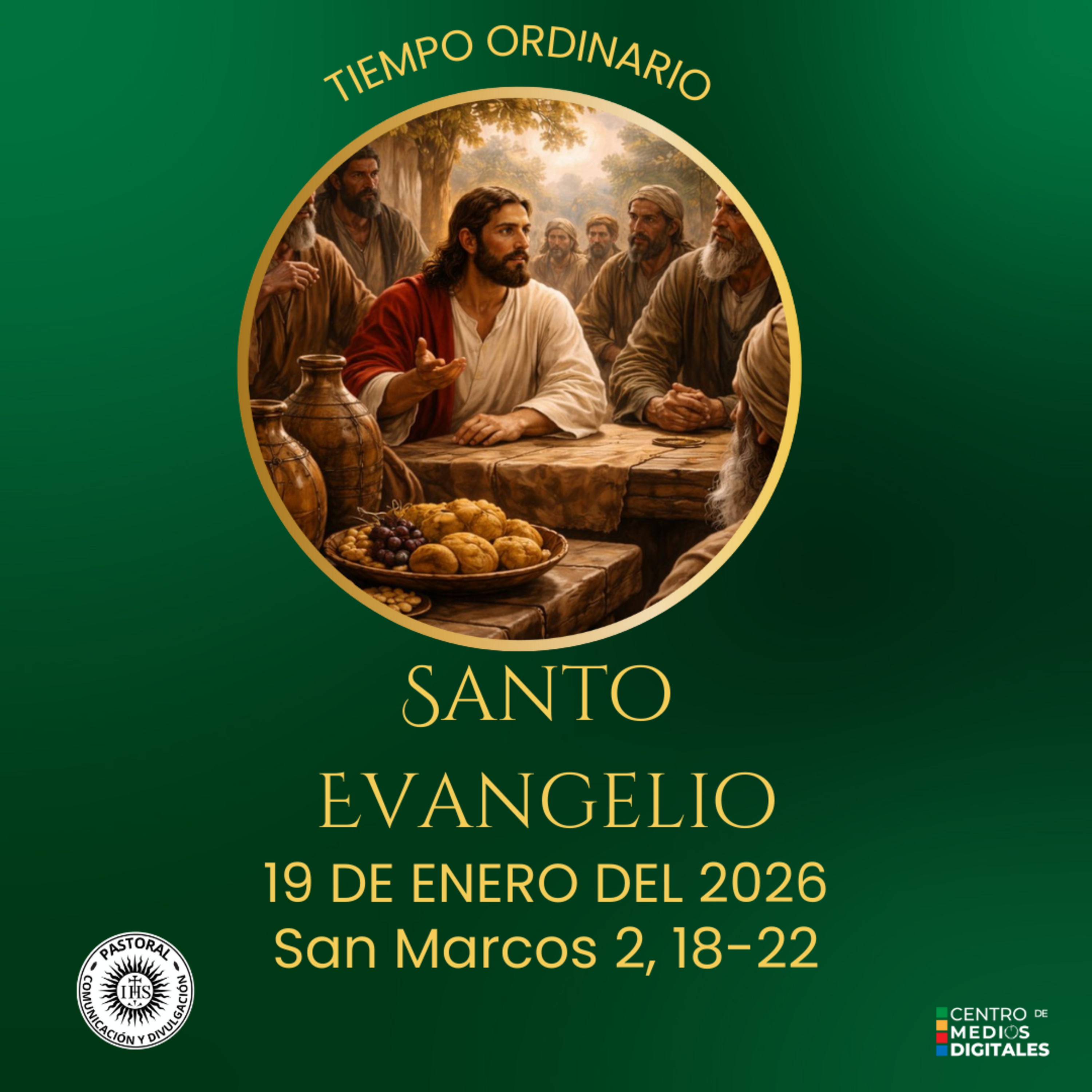 Evangelio del 19 de enero del 2026 según san Marcos 2, 18-22 episode artwork