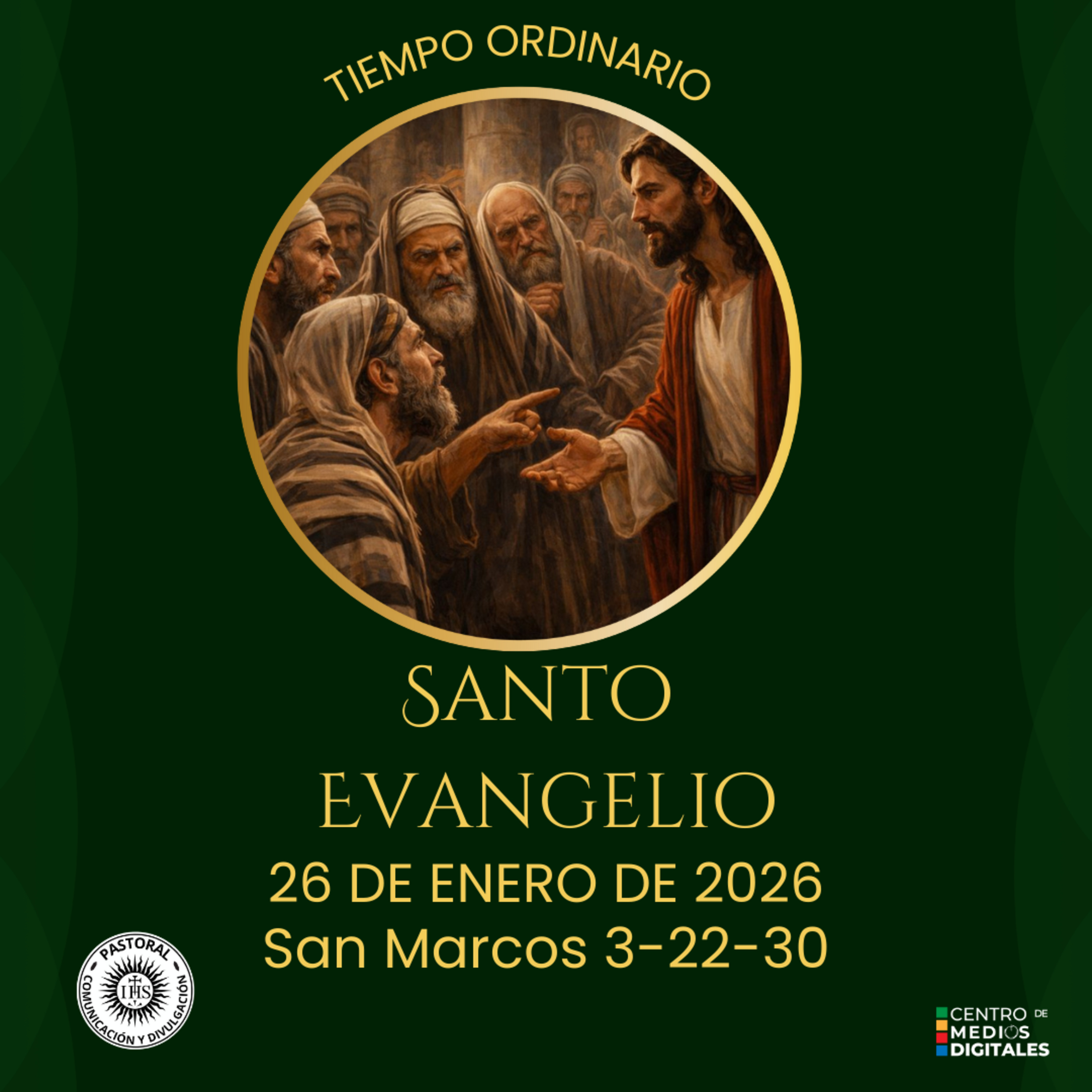 Evangelio del 26 de enero del 2026 según san Marcos 3, 22-30 episode artwork