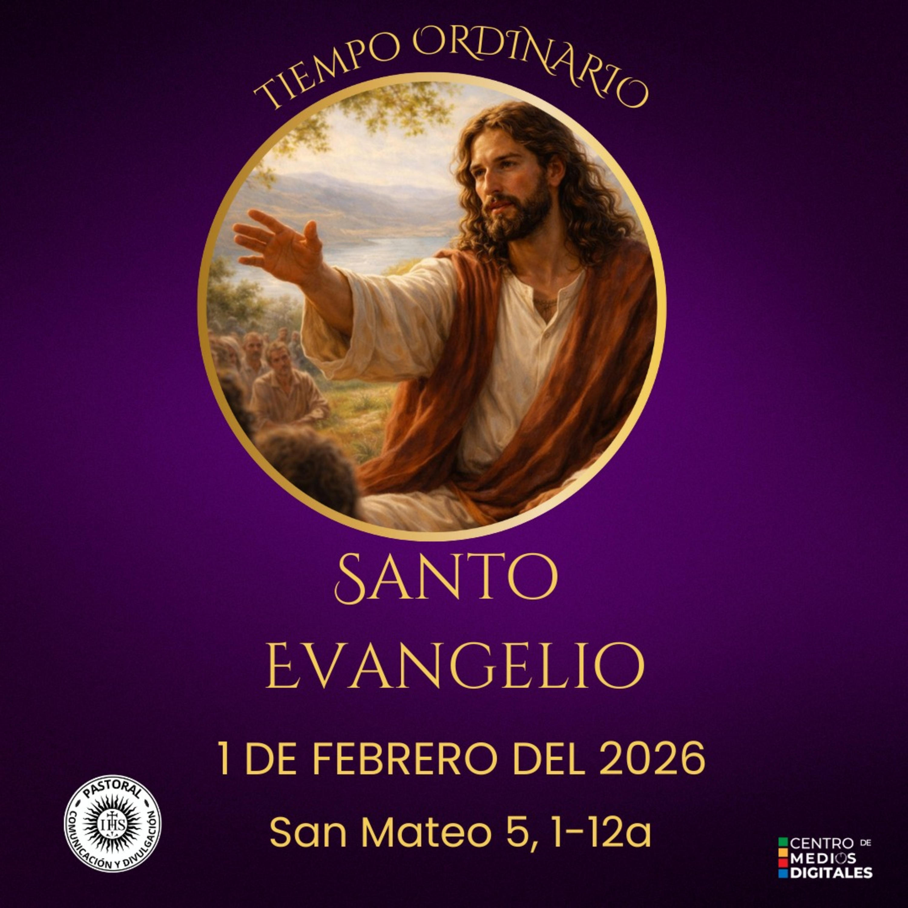 Evangelio del 1 de febrero del 2026 según san Mateo 5, 1-12a episode artwork