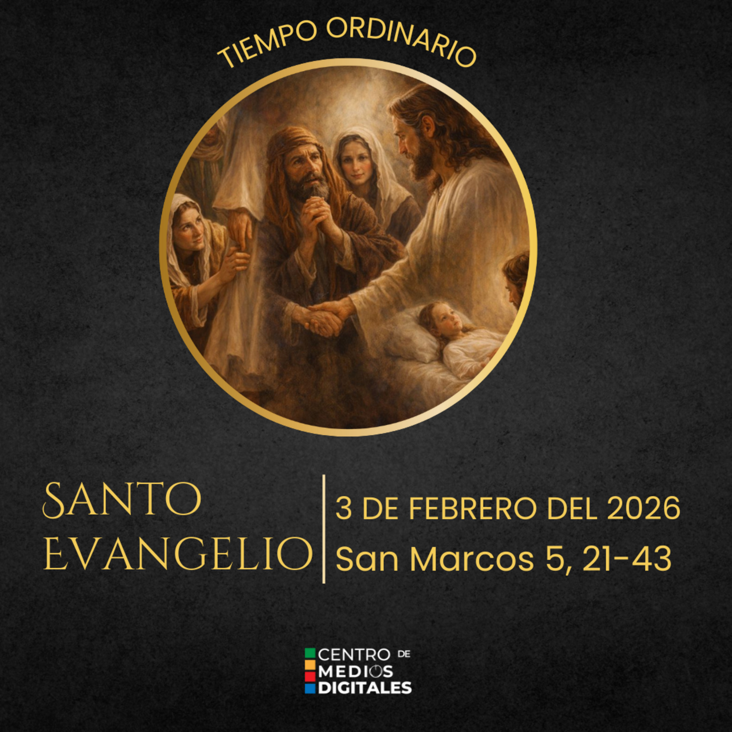 Evangelio del 3 de febrero del 2026 seg+un san Marcos 5, 21-43 episode artwork