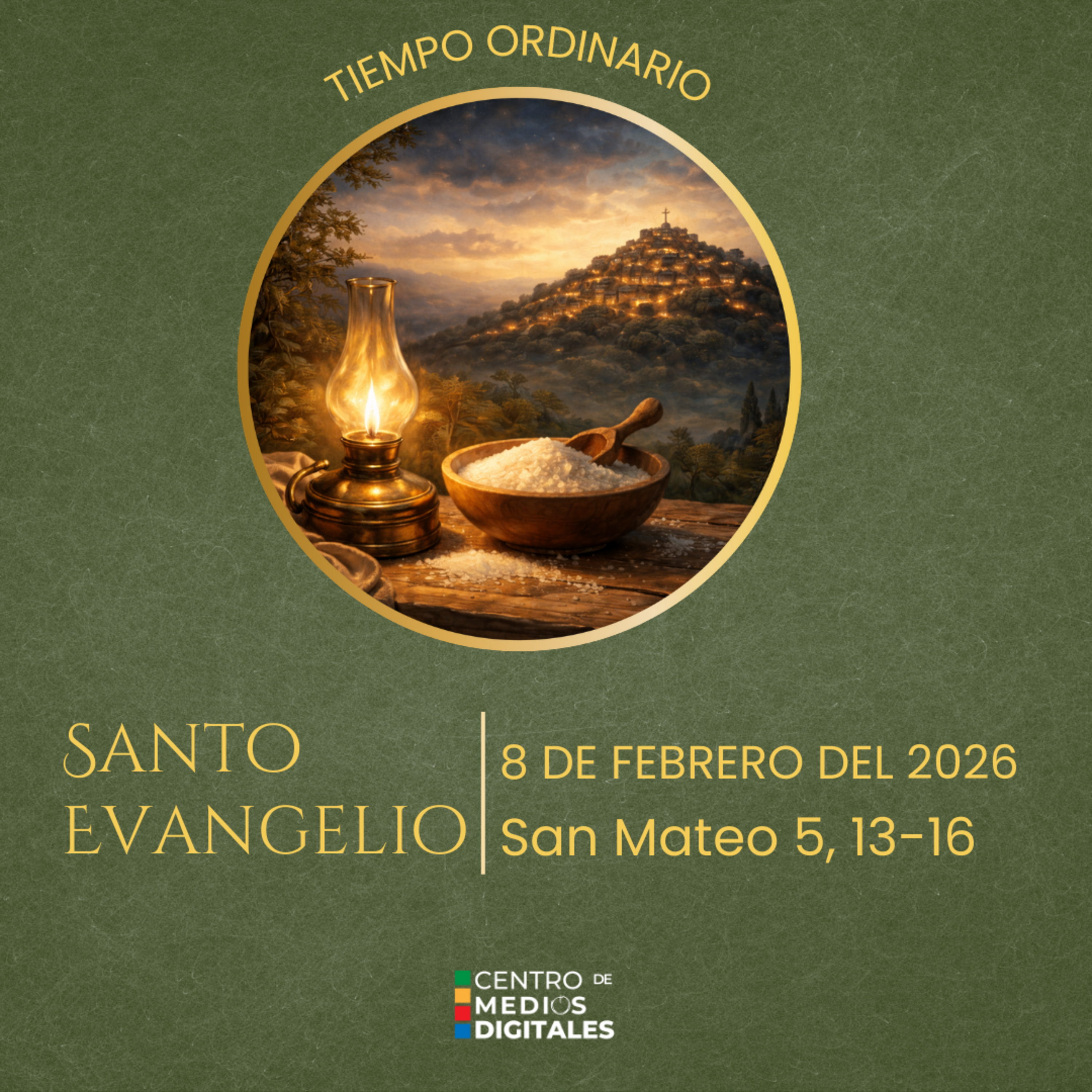 Evangelio del 8 de febrero del 2026 según san Mateo 5, 13-16 episode artwork
