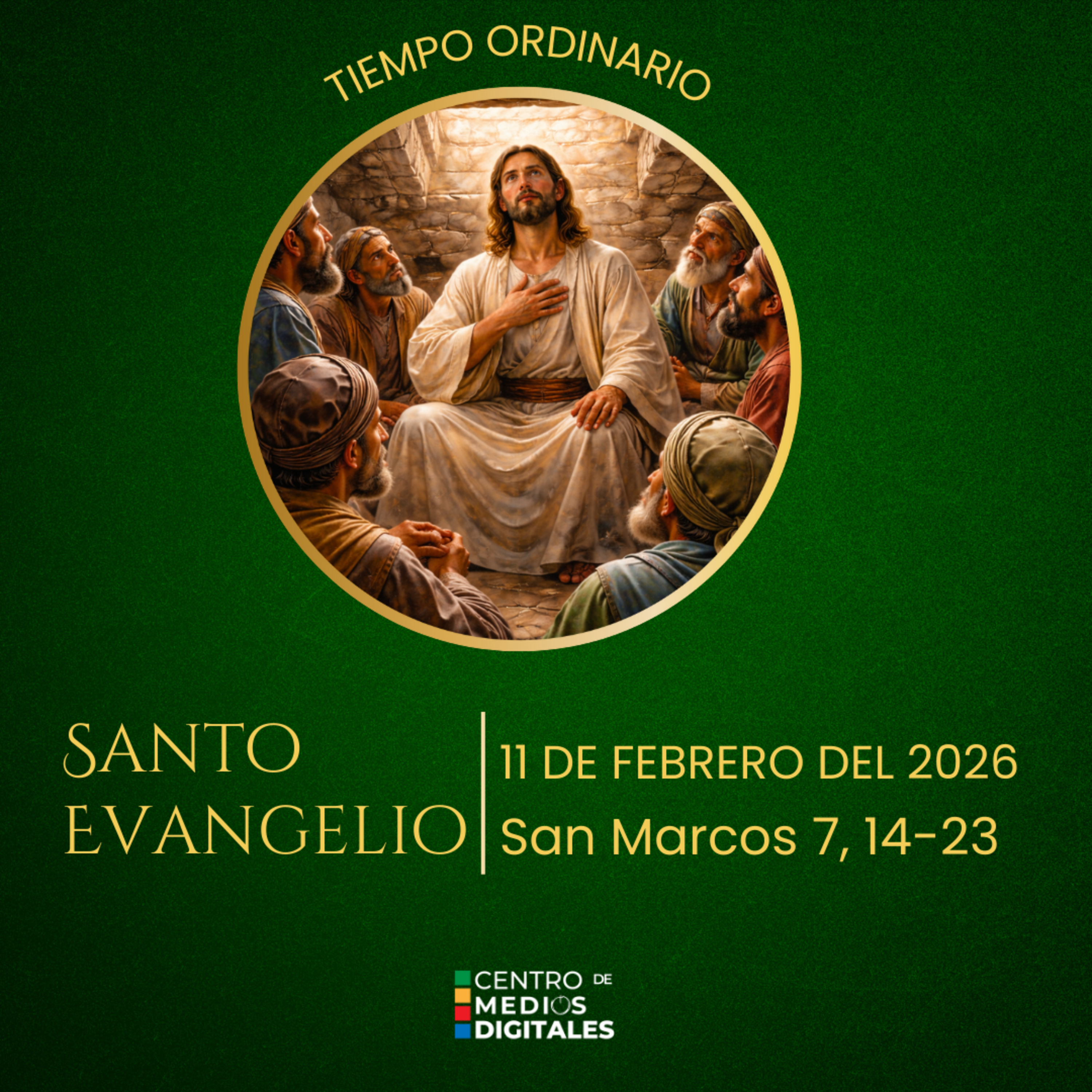 Evangelio del 11 de febrero del 2026 según san Marcos 7, 14-23 episode artwork