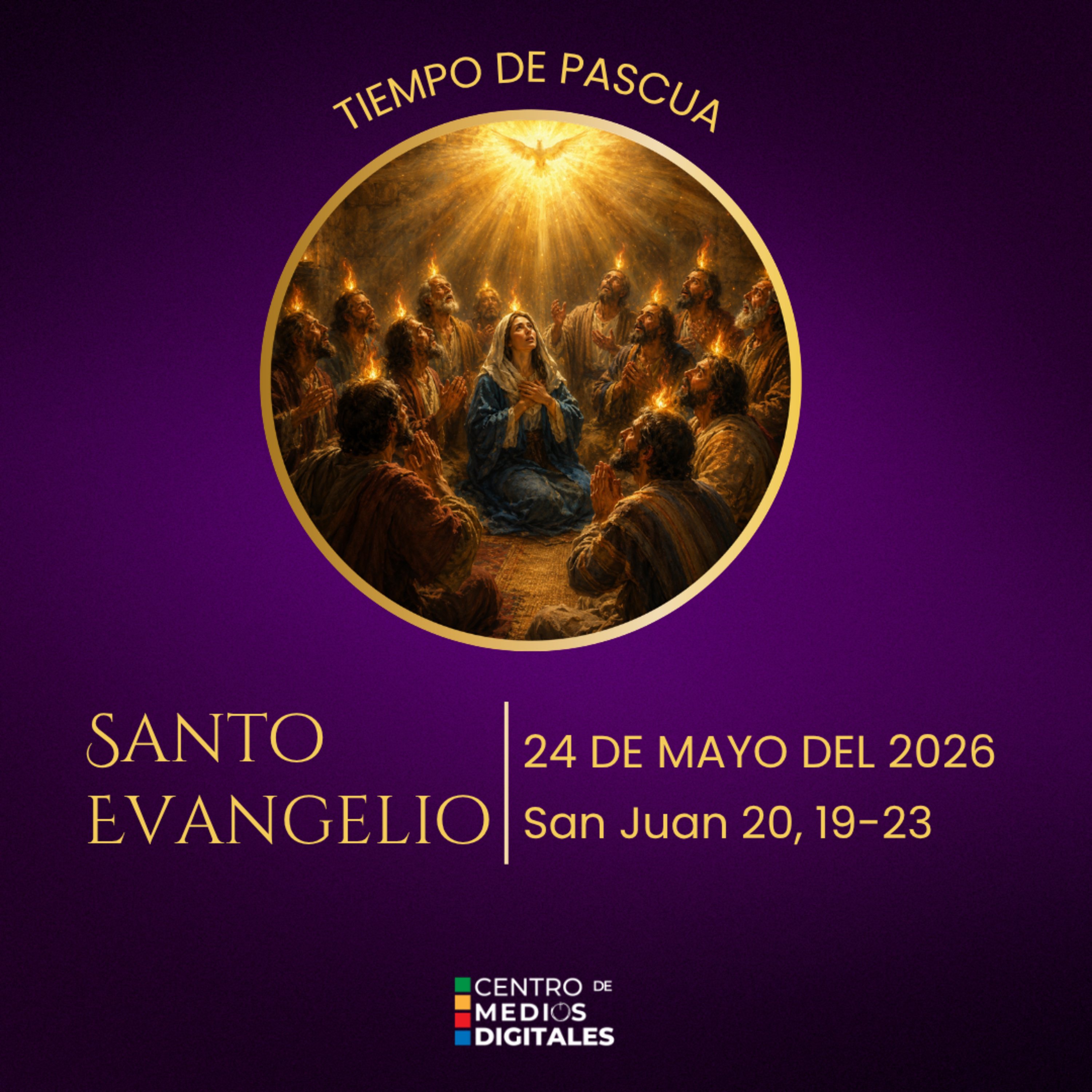 Evangelio del 24 de mayo del 2026 según san Juan 20, 19-23 episode artwork