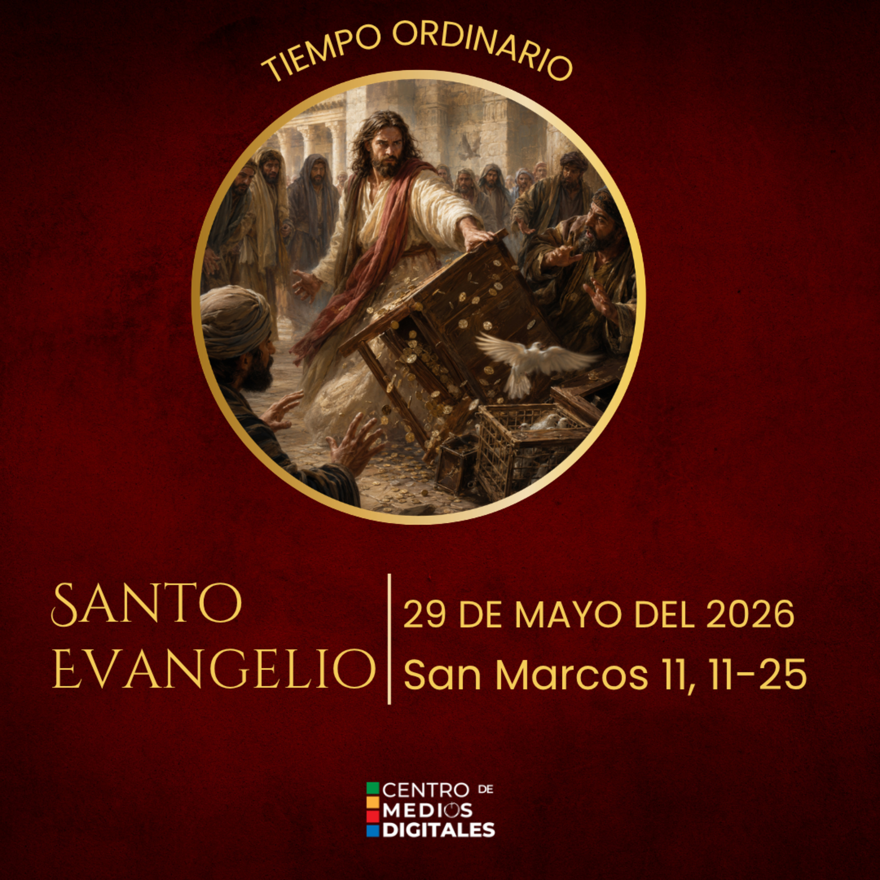 Evangelio del 29 de mayo del 2026 según san Marcos, capítulo 11, versículos 11 al 26 episode artwork