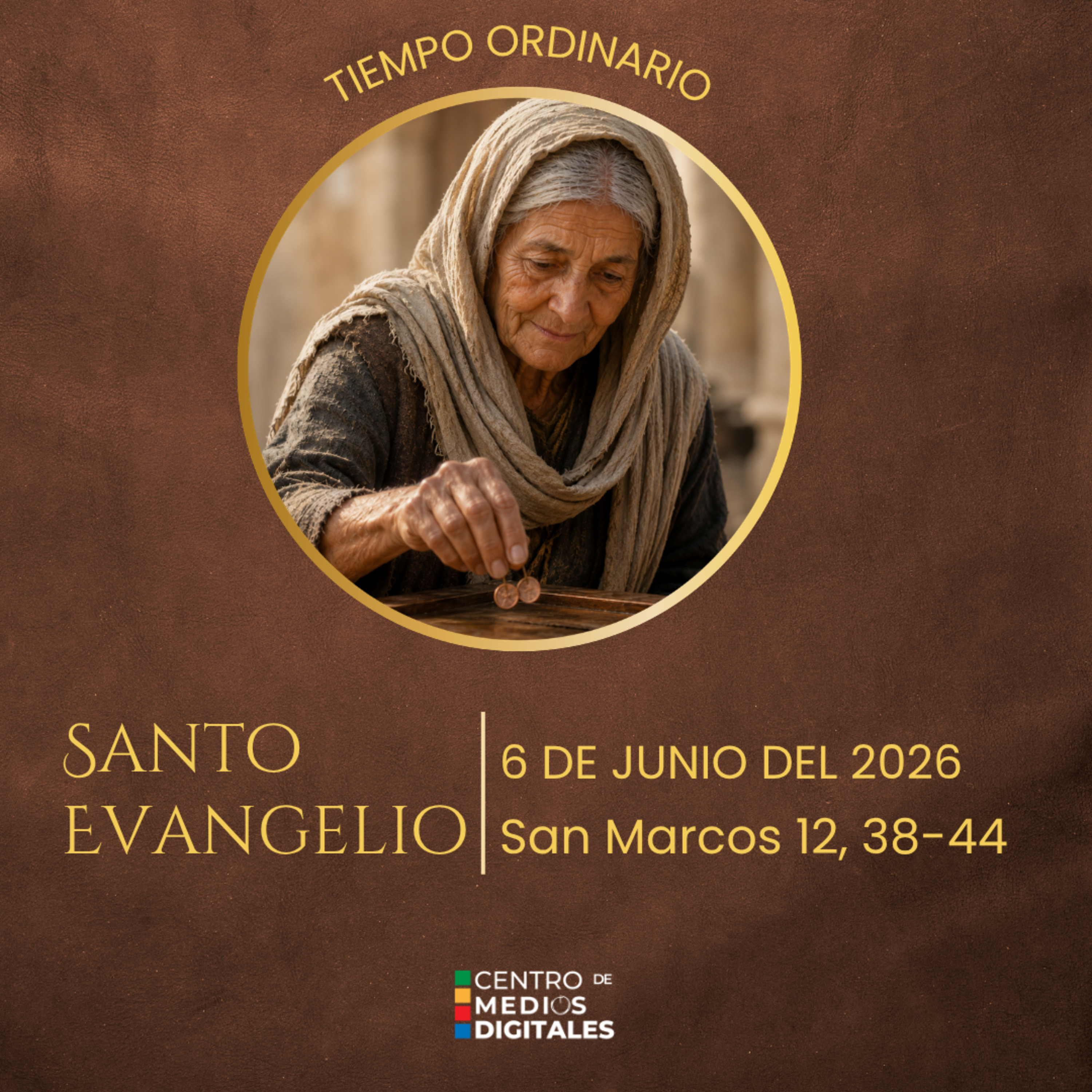 Evangelio del 6 de junio del 2026 según san Marcos, capítulo 12, versículos 38 al 44, episode artwork
