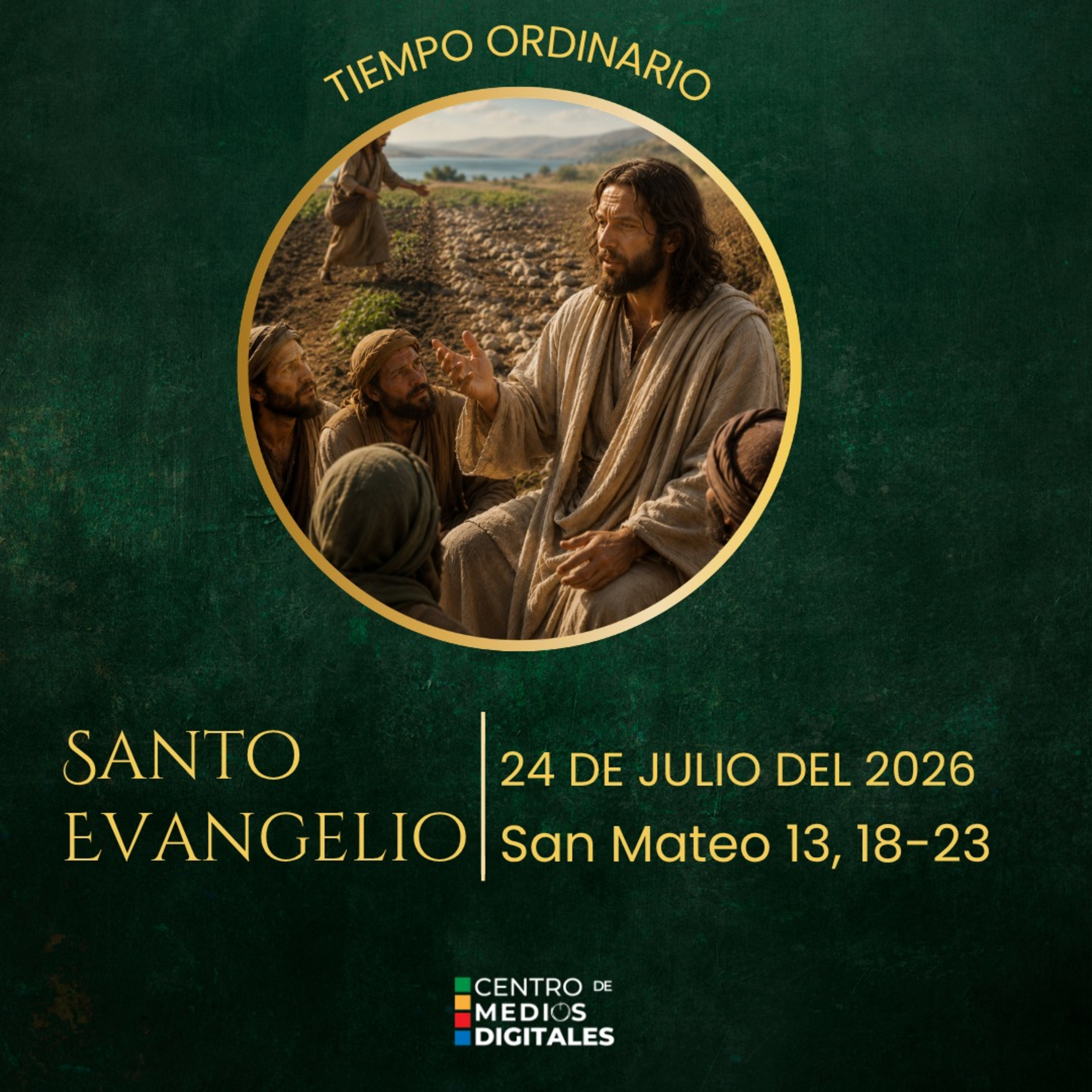 Evangelio del 24 de julio del 2026 según san Mateo, capítulo 13, versículos 18 al 23 episode artwork