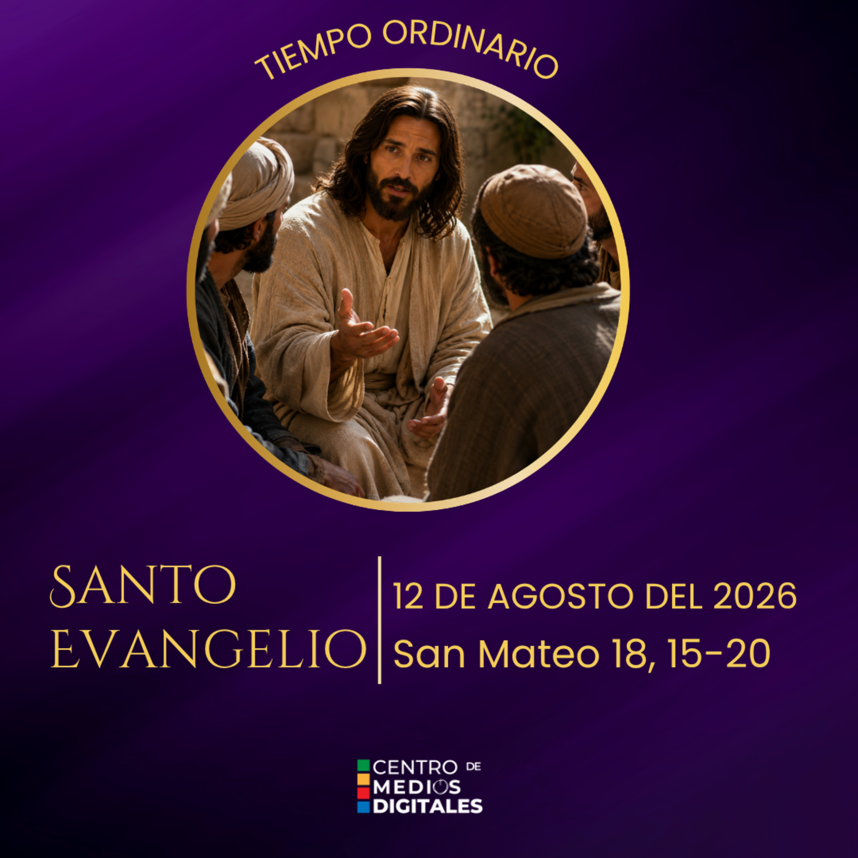 Evangelio del 12 de agosto del 2026 según san Mateo, capítulo 18, versículos 15 al 20 episode artwork