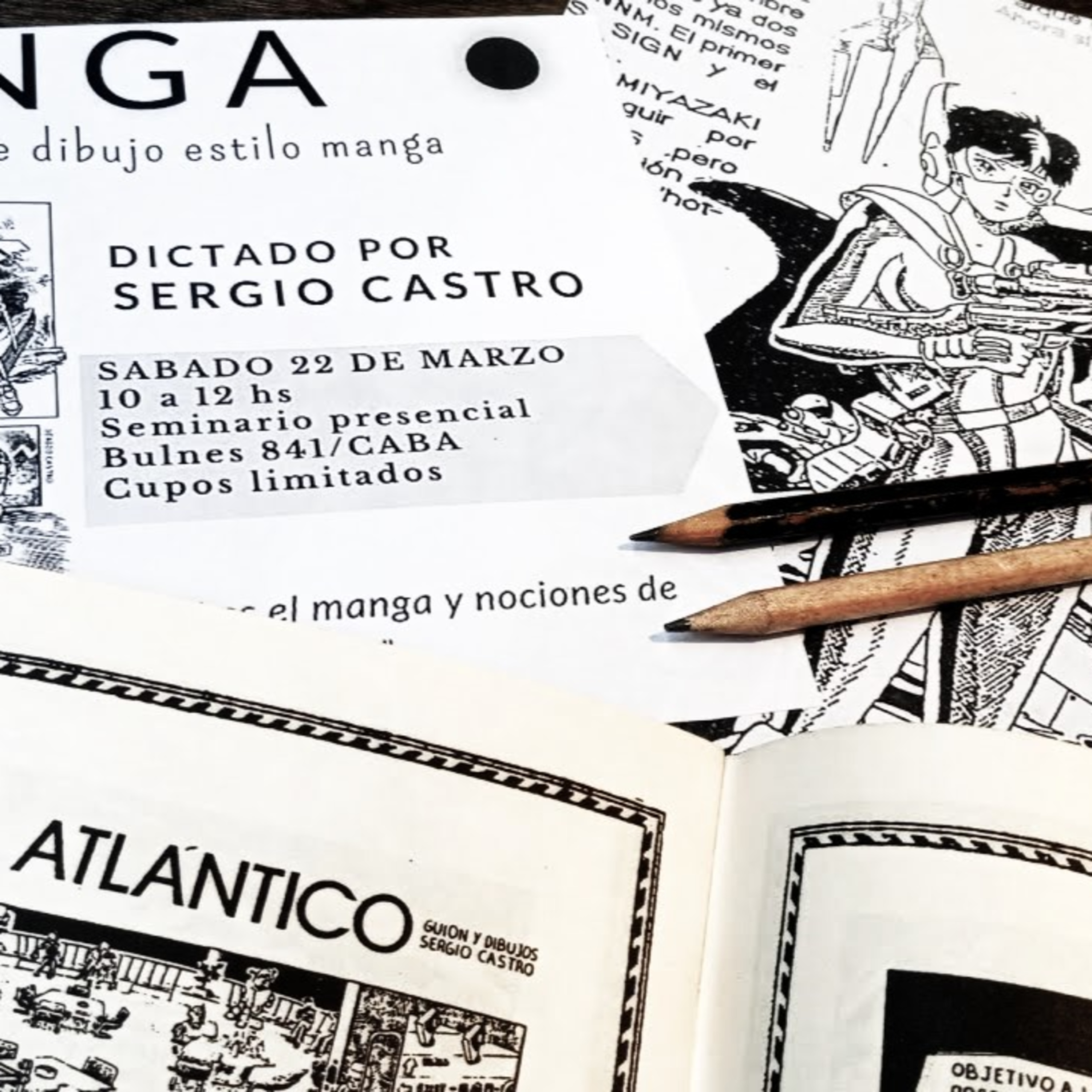 Sergio Castro en el Centro Nikkei Argentino: “Seminario de Dibujo Manga" (22/03/2025)