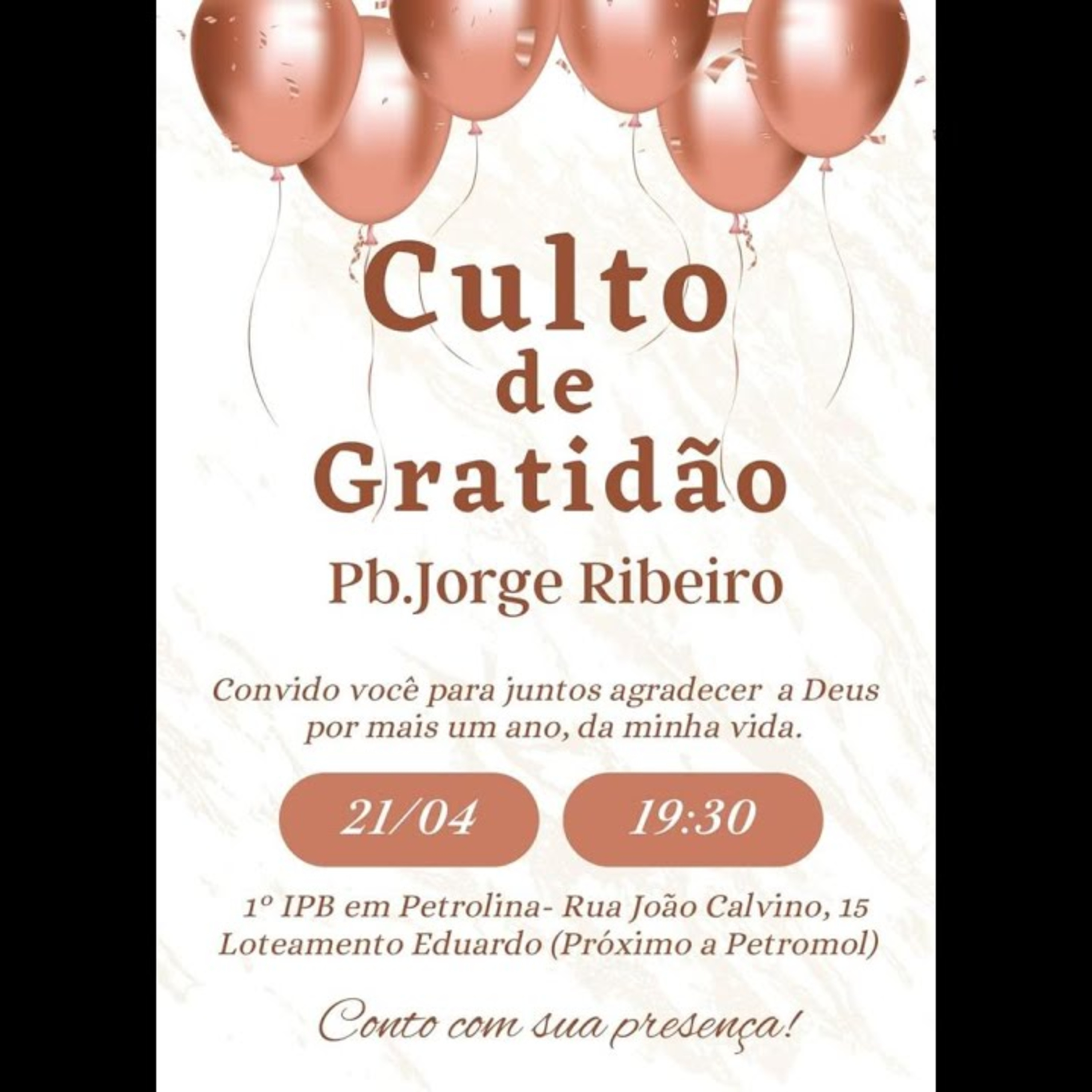 Exposição Bíblica-Culto de gratidão - Pb. Jorge Ribeiro | 21/04/2023 | Pr. Luiz Ronilson Gil episode artwork