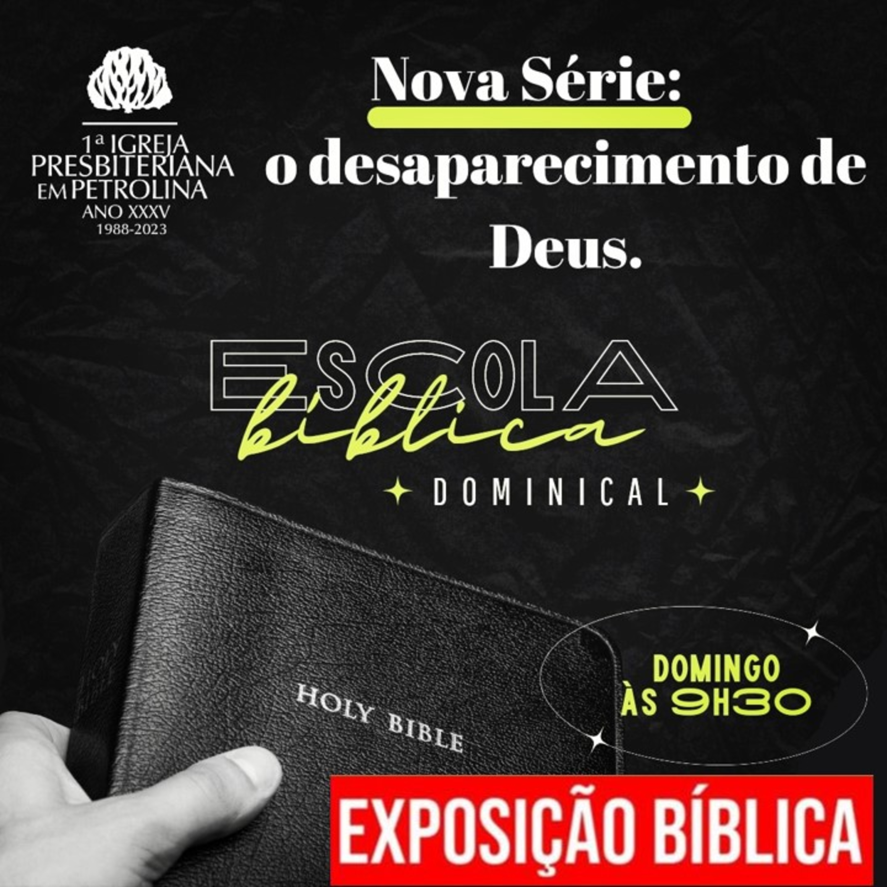Exposição Bíblica -EBD - 07/05/2023 - O desaparecimento de Deus - Rev. Luiz Ronilson episode artwork