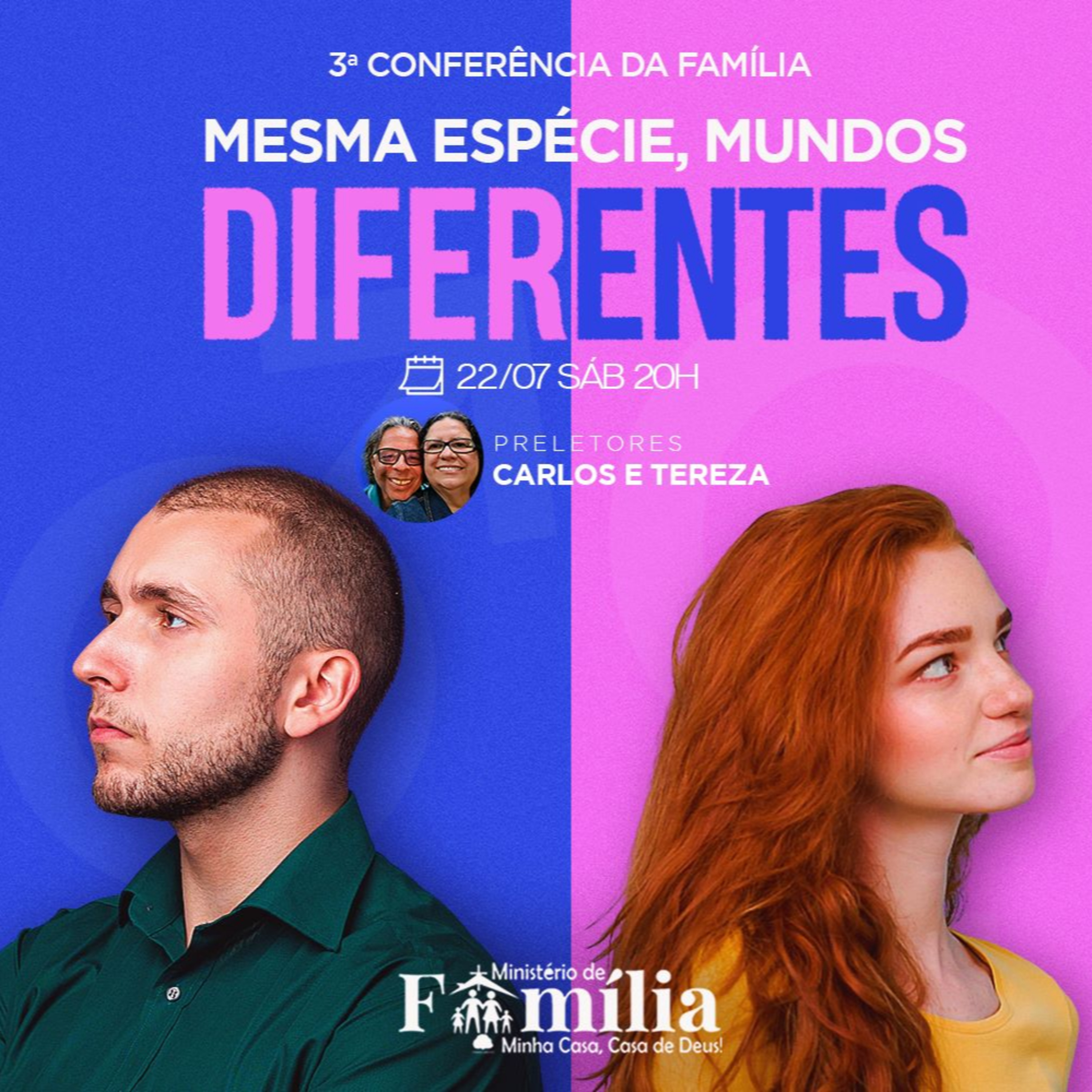 Palestra - 3ª Conferência da família | Mesma espécie, mundos diferentes - 22/07/2023 - Carlos e Tereza episode artwork