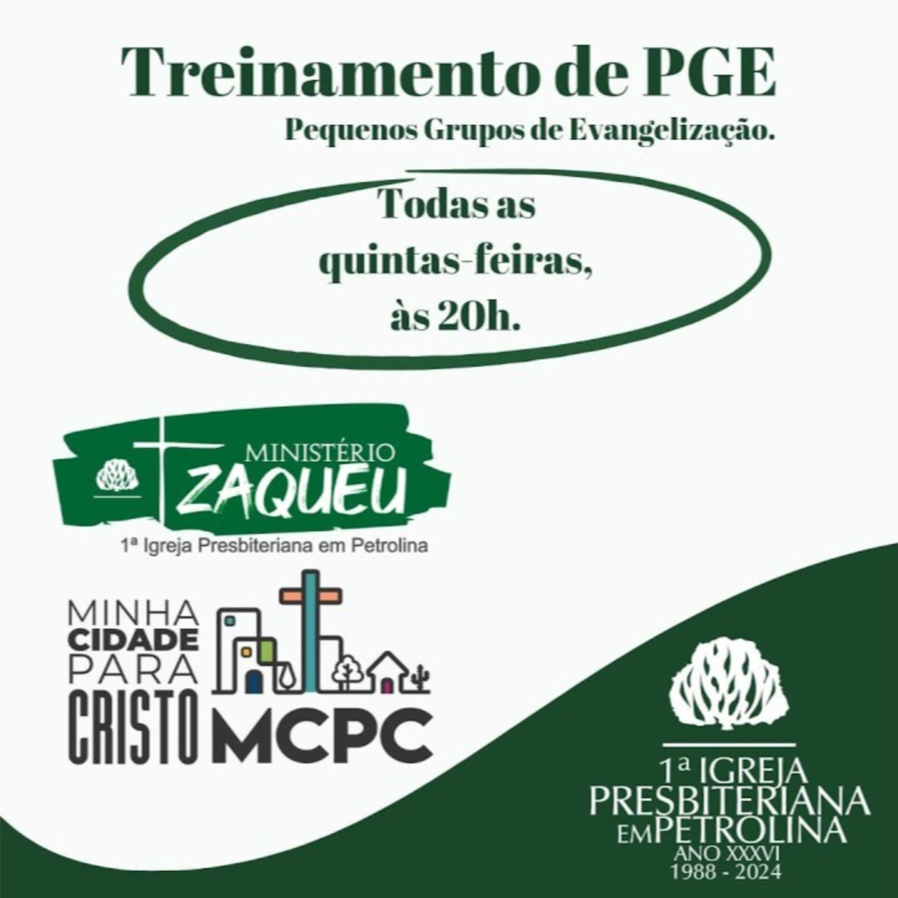 Treinamento em PGE-Pequeno Grupo de Evangelização.| 26/09/24 | PrRonilson episode artwork