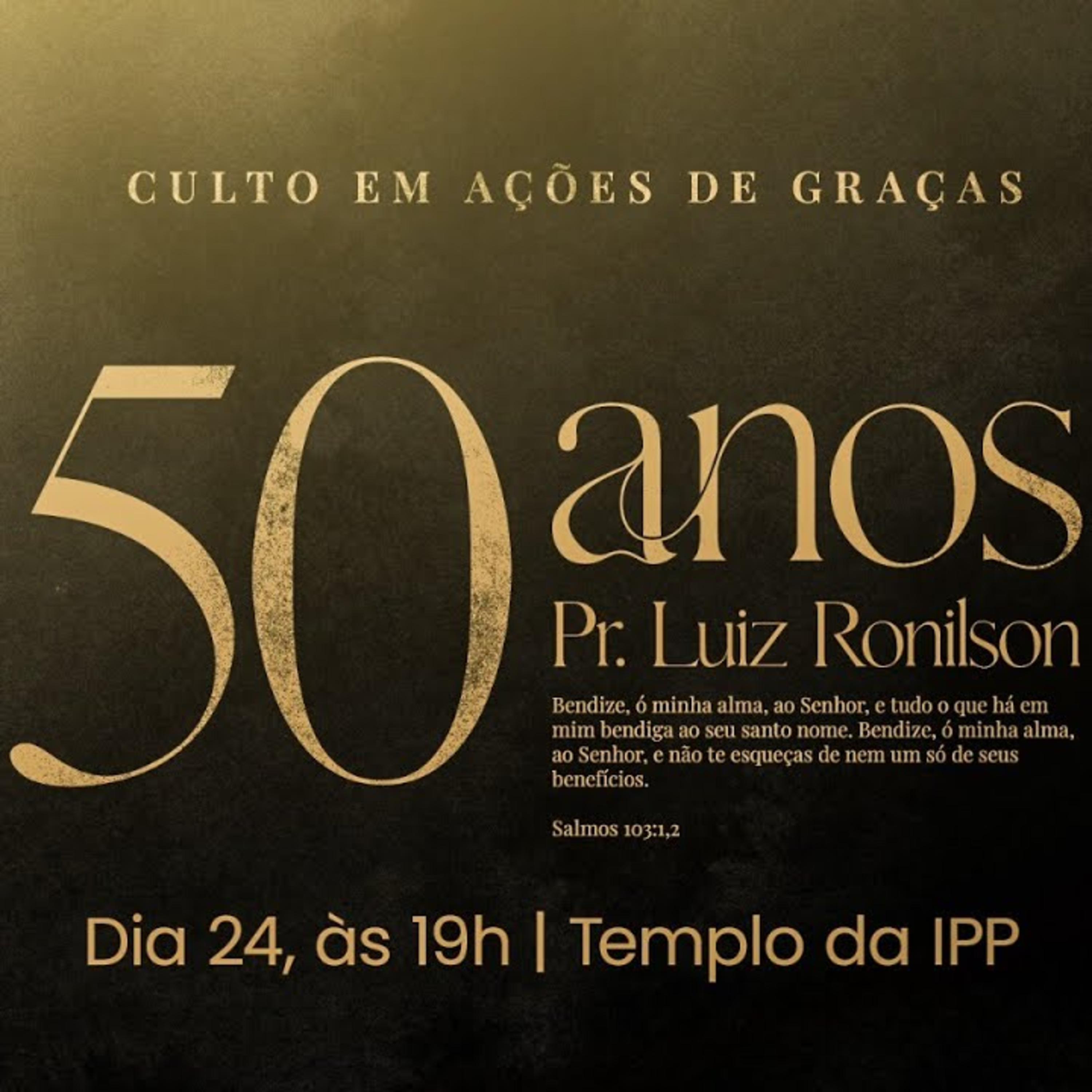 Culto em ações de graça l Aniversário de 50 Anos Pr. Luiz Ronilson l expositor Pb.Clécio! 24/05/2025 episode artwork