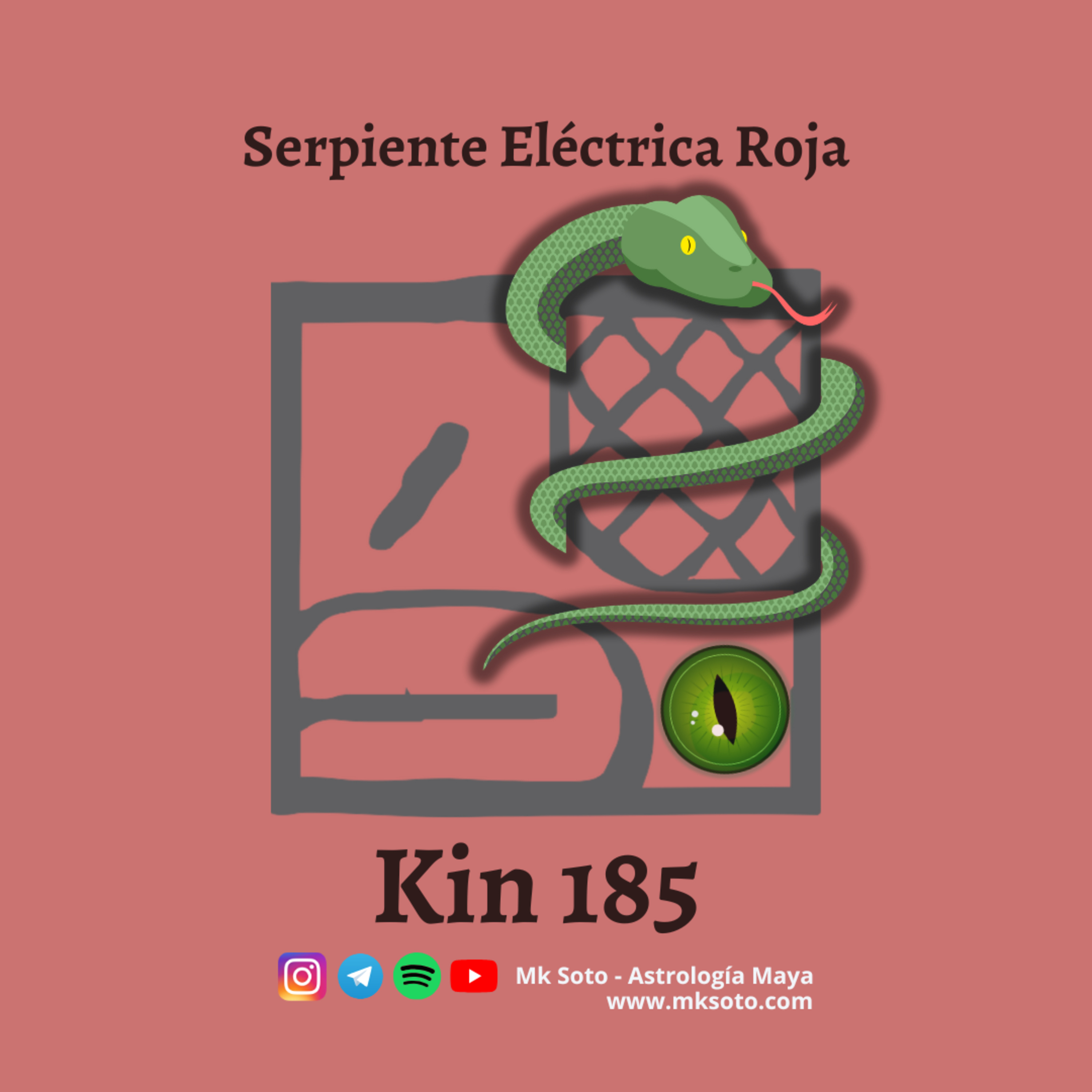 Kin 185 - Serpiente Eléctrica Roja episode artwork