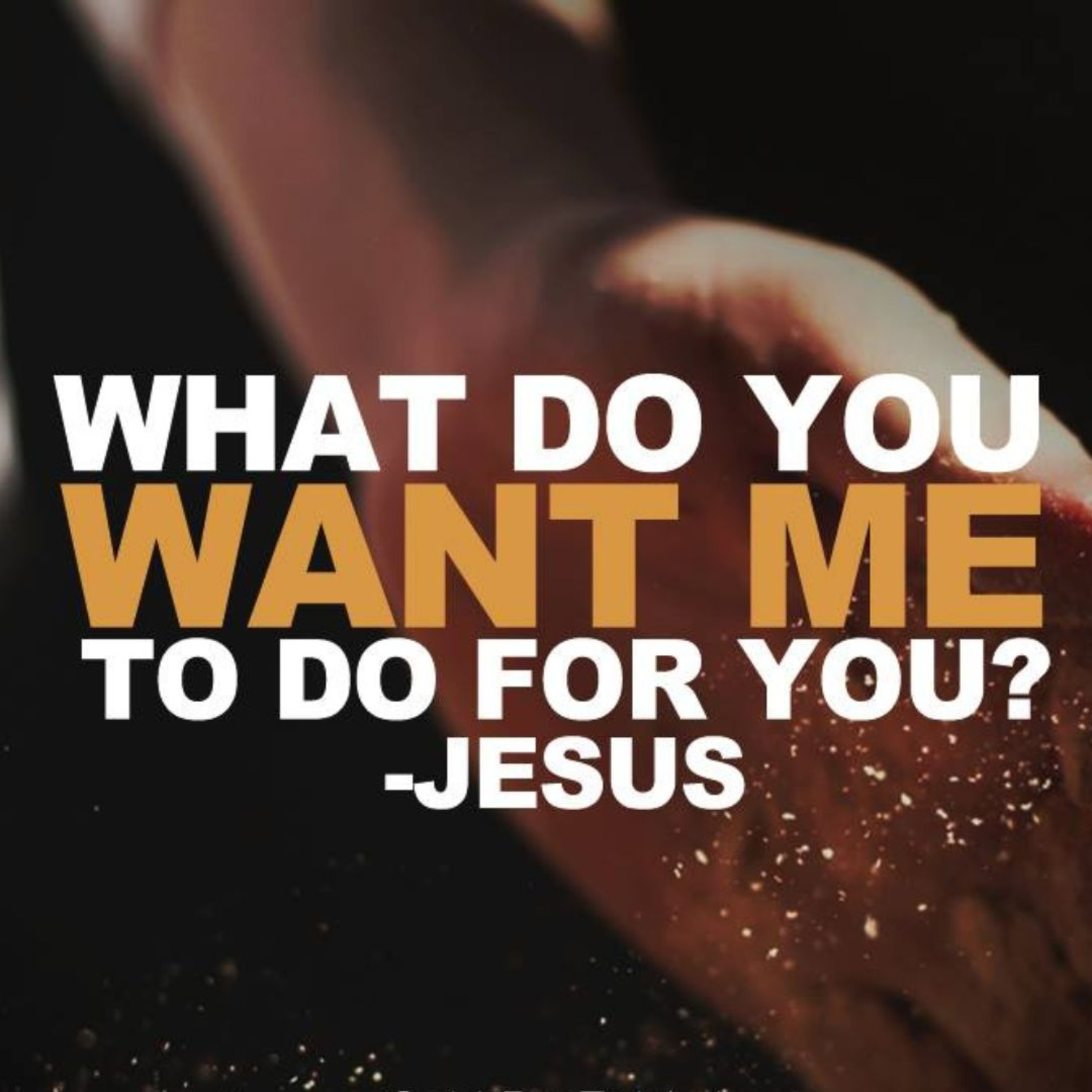Jesus asks the question: "What do you want me to do for you?" episode artwork