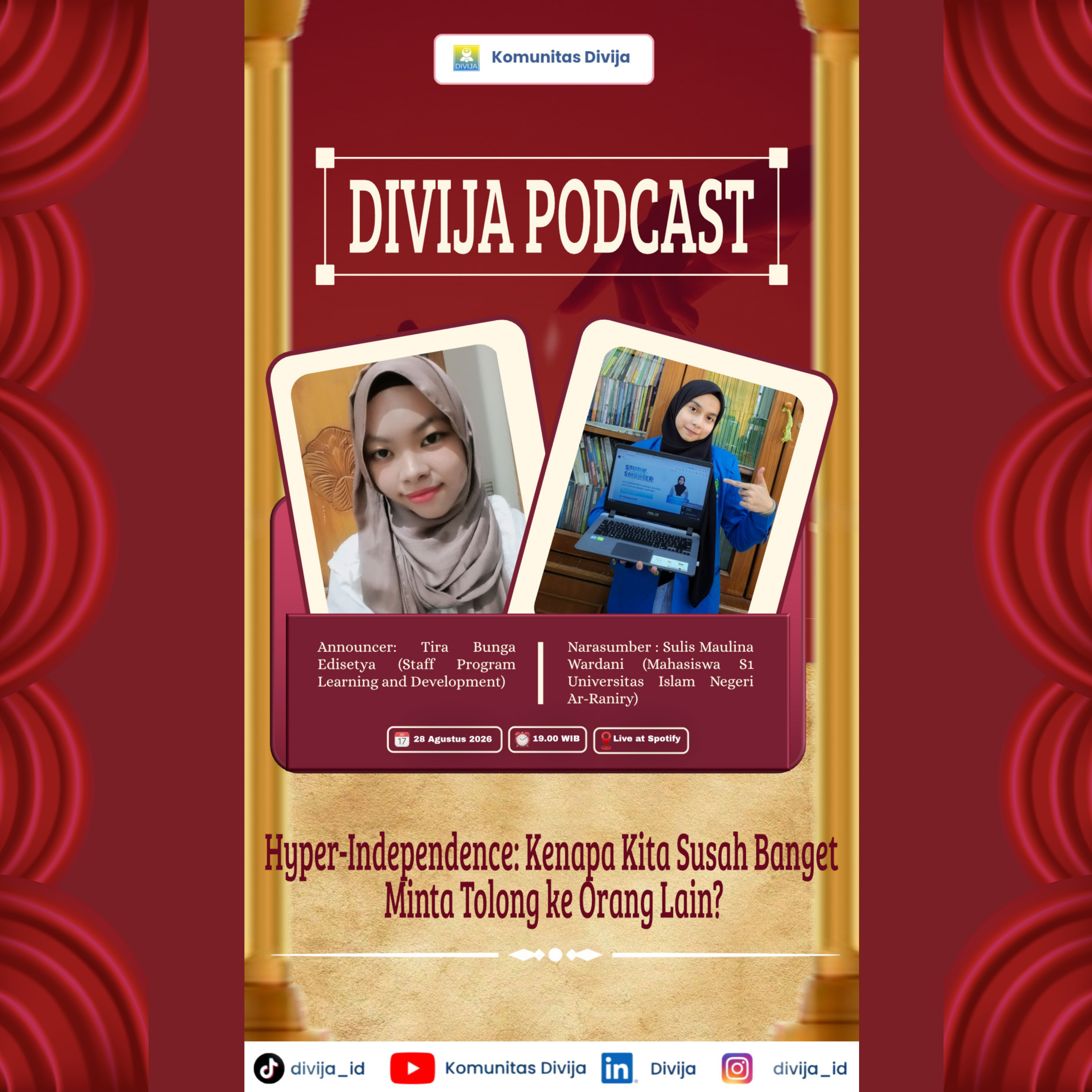 Divija Podcast Episode 46: "Hyper-Independence" Kenapa Kita Susah Banget Minta Tolong ke Orang Lain? episode artwork