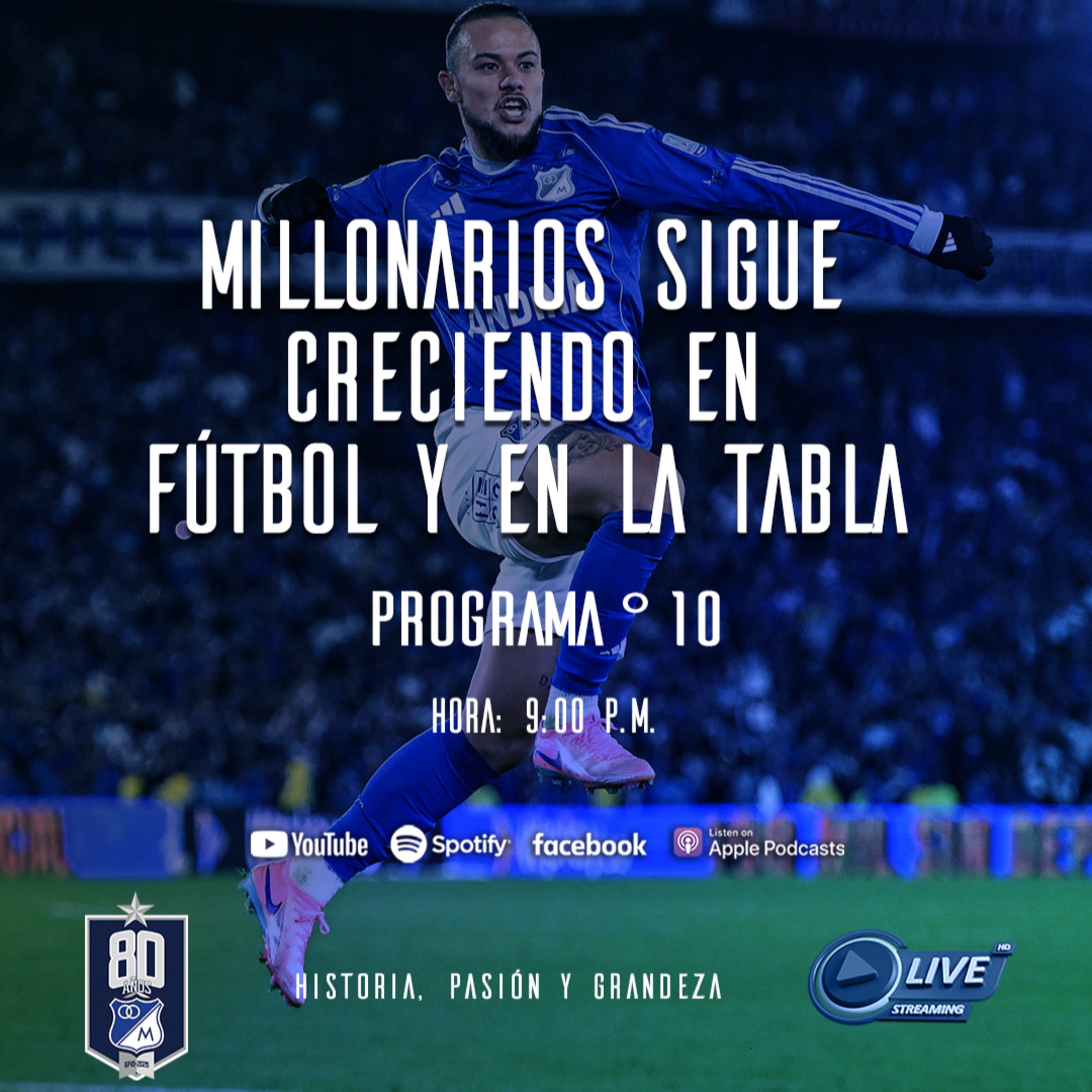 Temporada 29 Programa 10. Millonarios sigue creciendo en la tabla y en el fútbol. Temporada 29 Programa 10. Millonarios sigue creciendo en la tabla y en el fútbol.