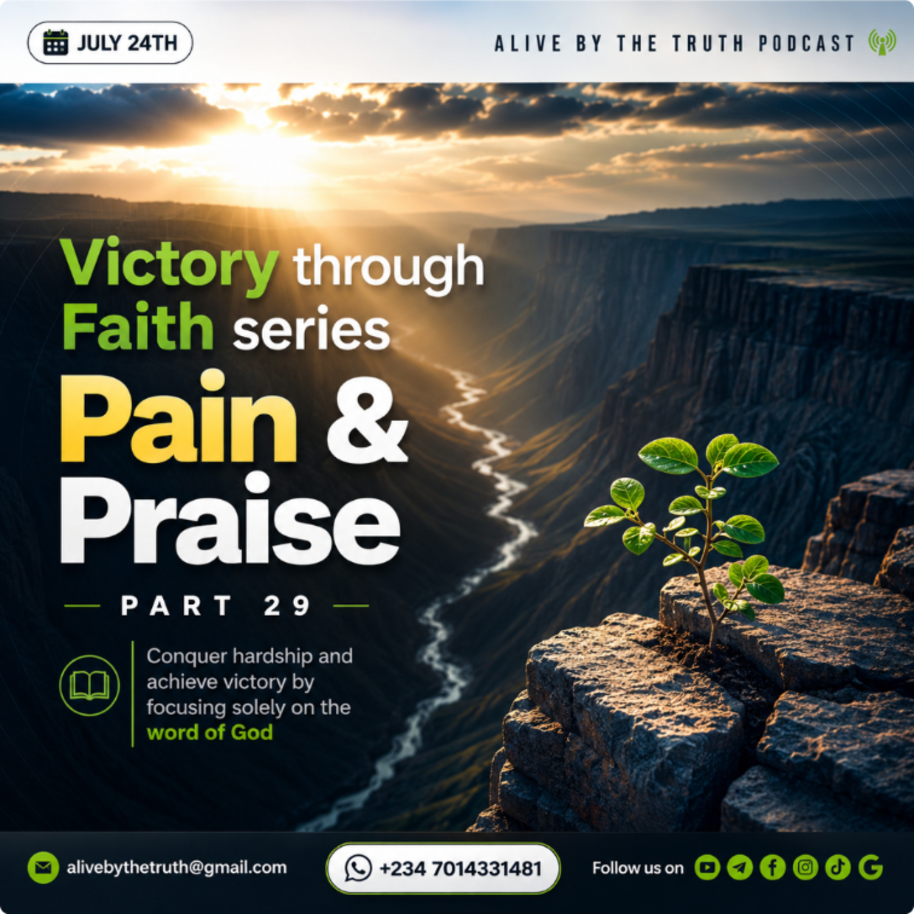 Victory Through Faith Part 29
praise and Pain episode artwork